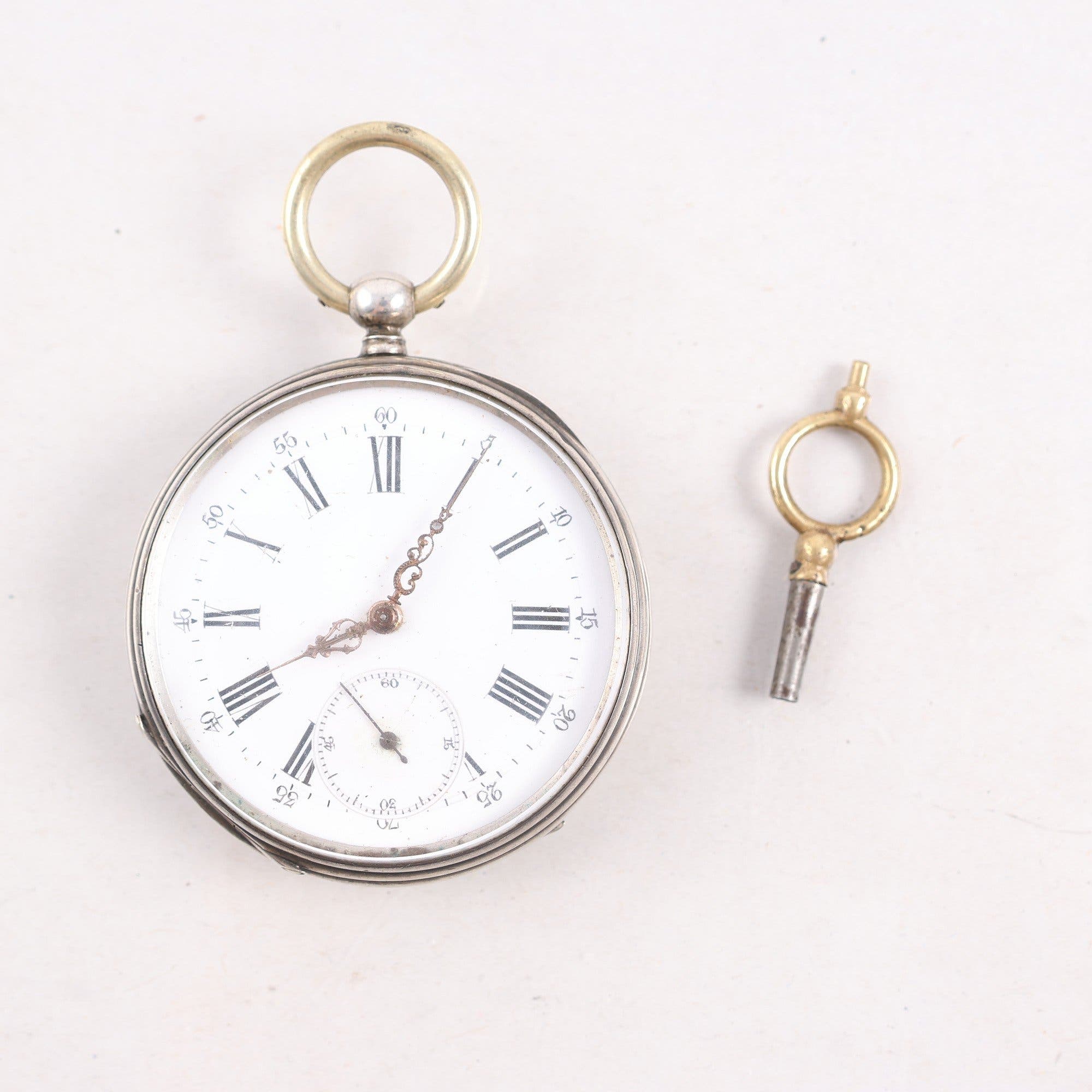 Fickur, silver, antikt