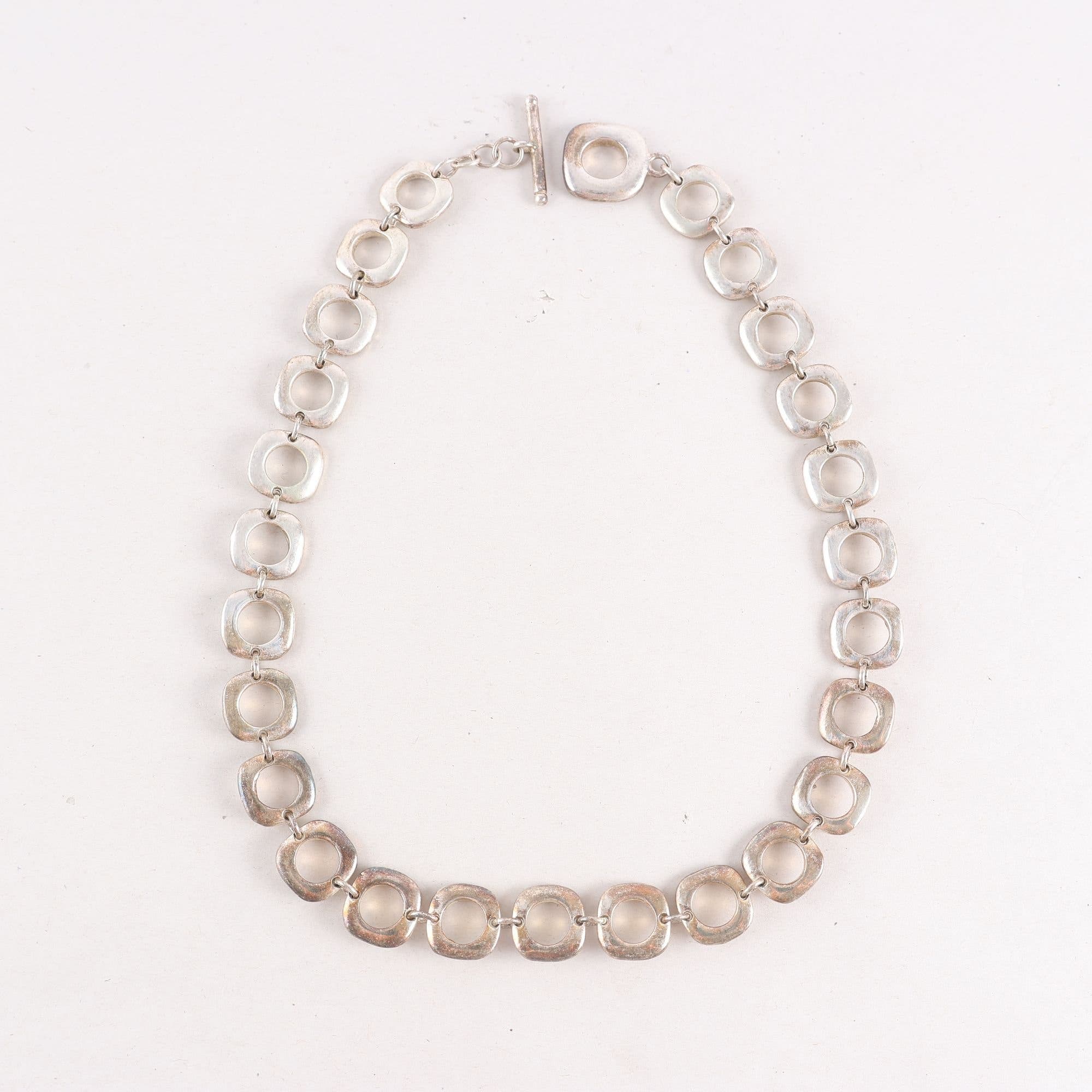 Halsband, silver, stämplad 925