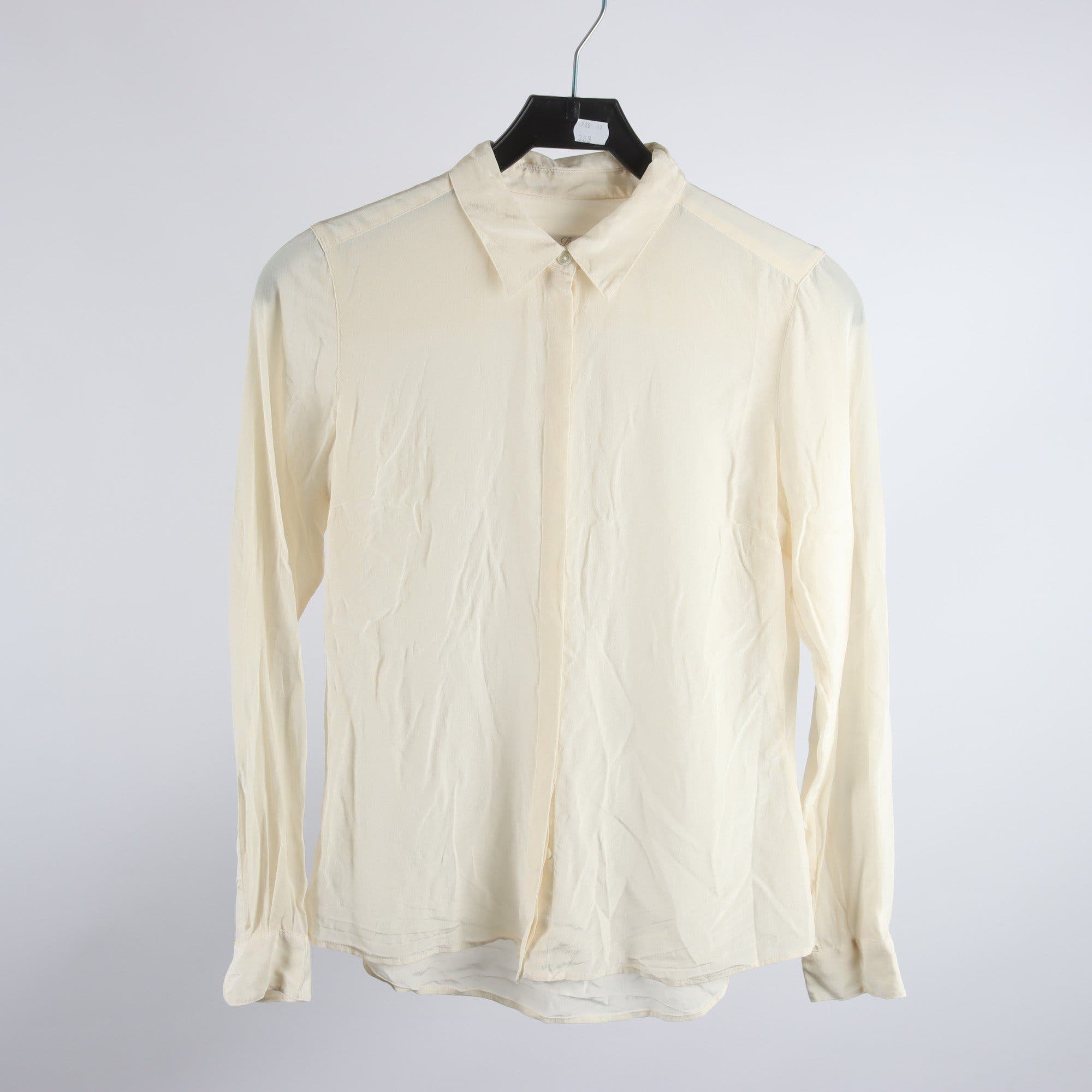 Blus, Stenströms, offwhite, 100% silke, stl. 36.