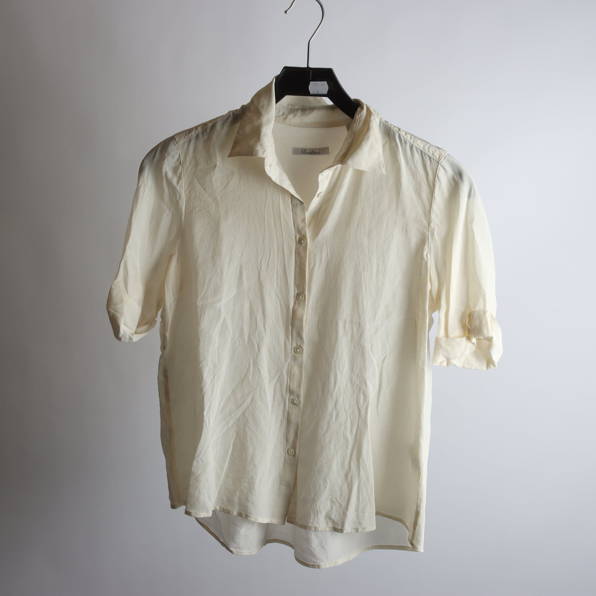 Blus, Stenströms, offwhite, 100% silke, stl. 36.