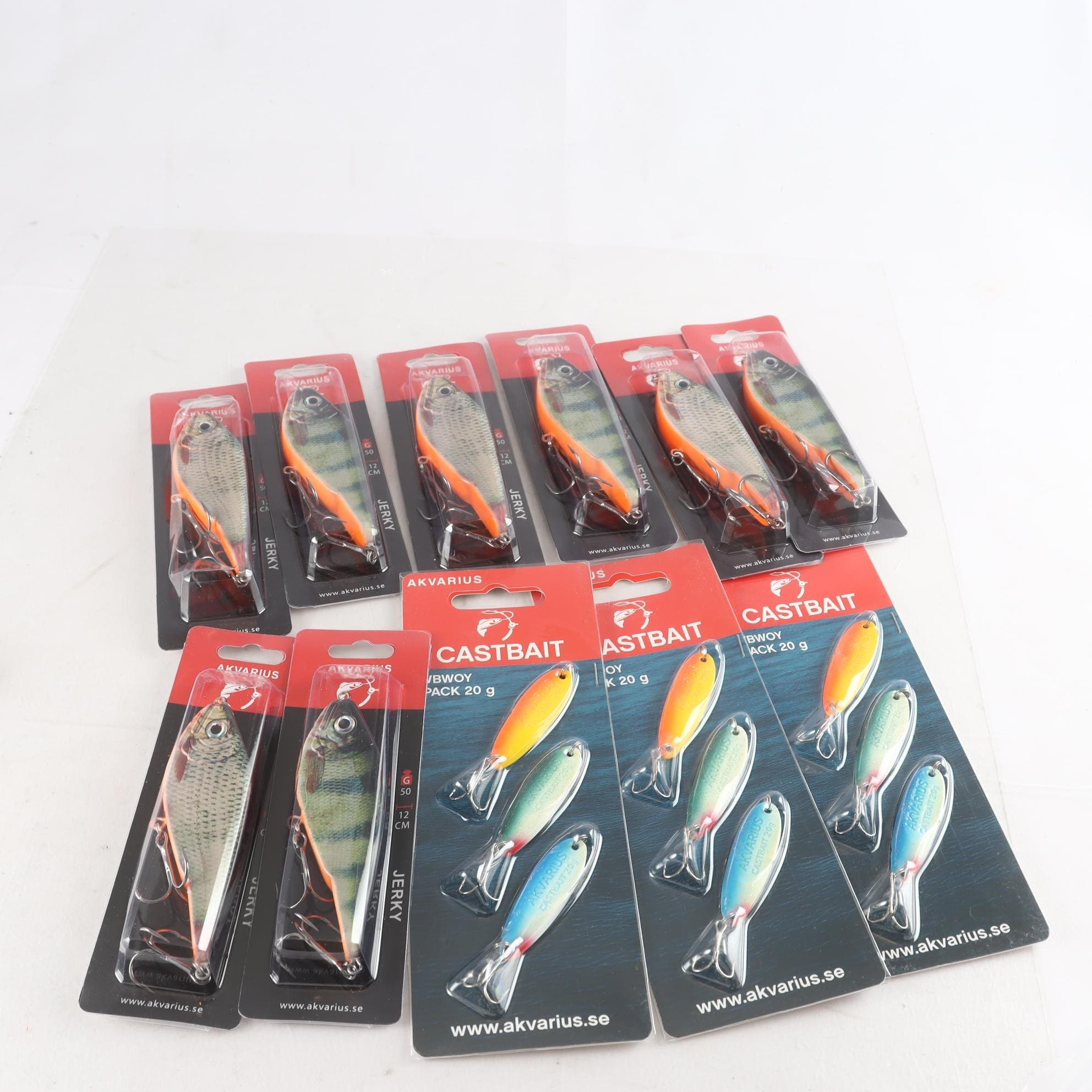 Fiskedrag, Castbait-akvarius, jerkbait och skeddrag