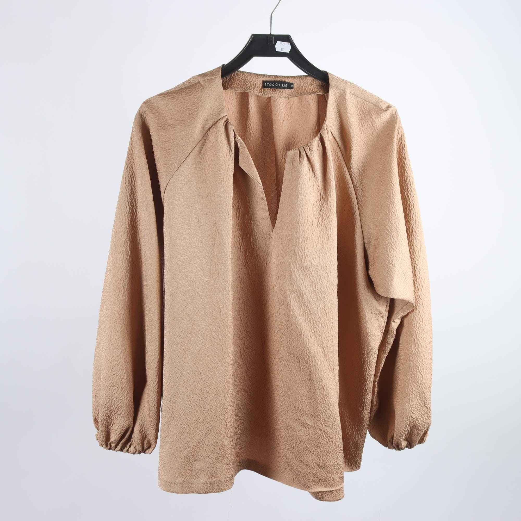 Blus, STOCKH LM, brun, stl. XL