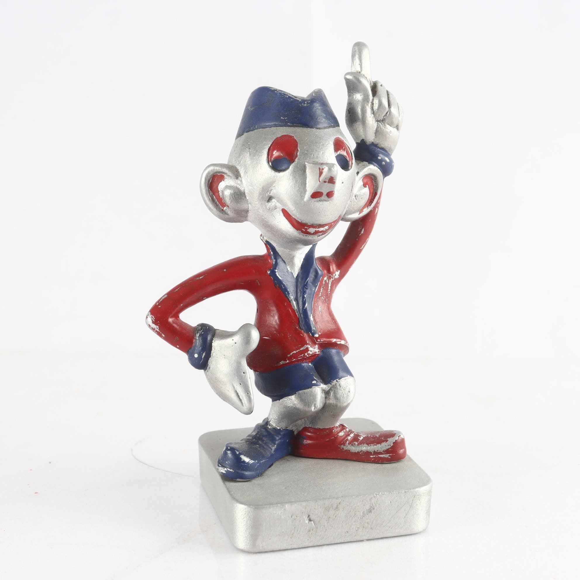 Statyett, metall, omärkt, ca 1950-tal