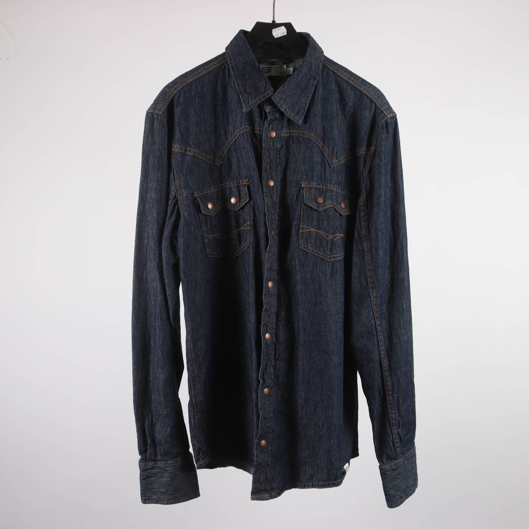 Jeansskjorta, Crocker, stl. L