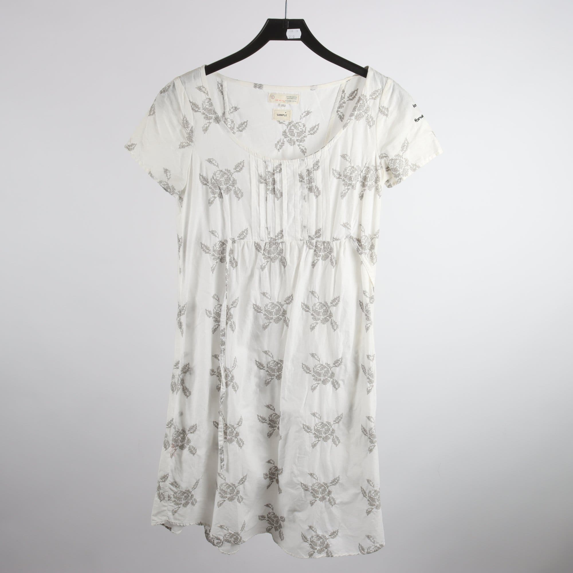 Klänning, Odd Molly, vit, grå, broderad, stl. S.