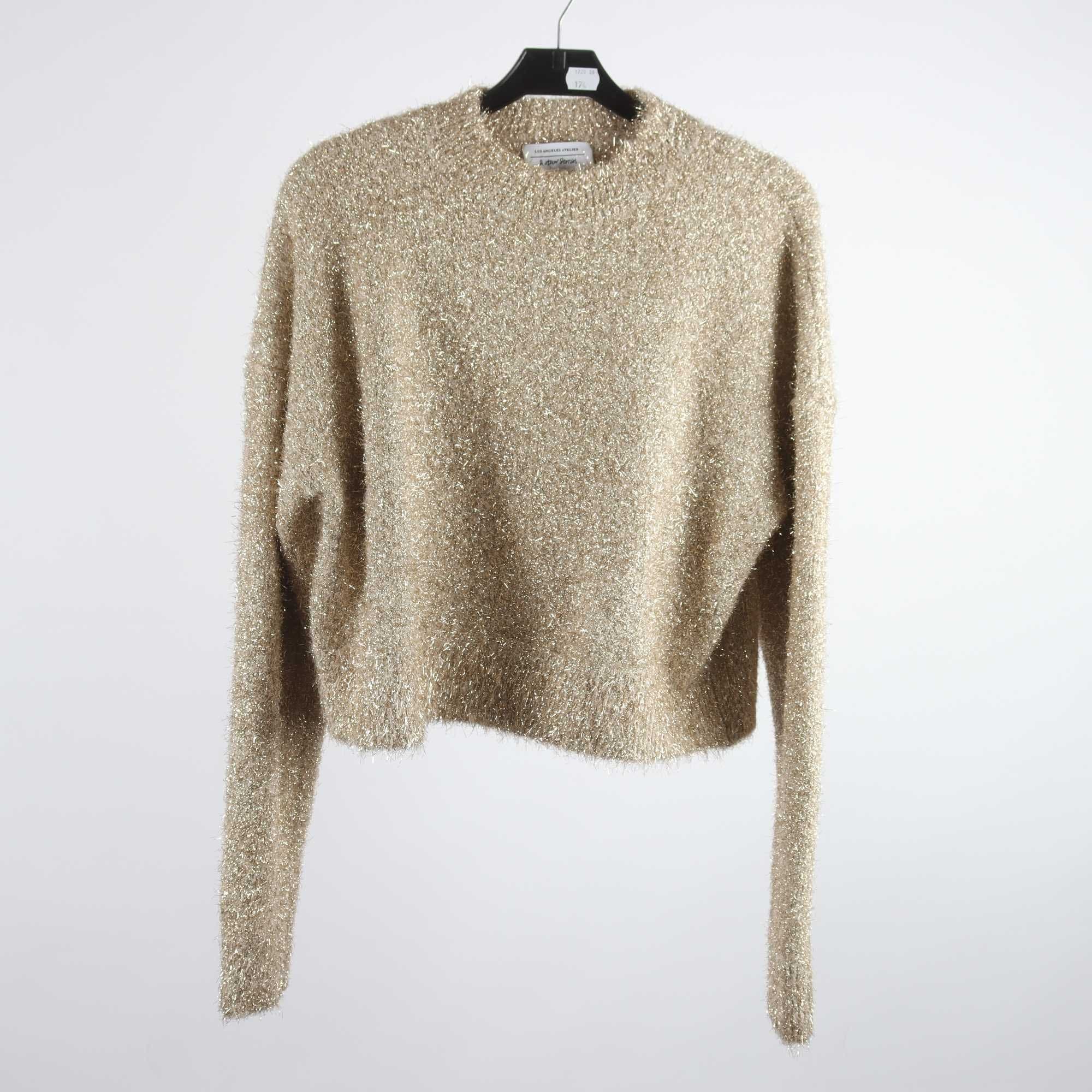 Tröja, & Other Stories, beige, guld, stl. S