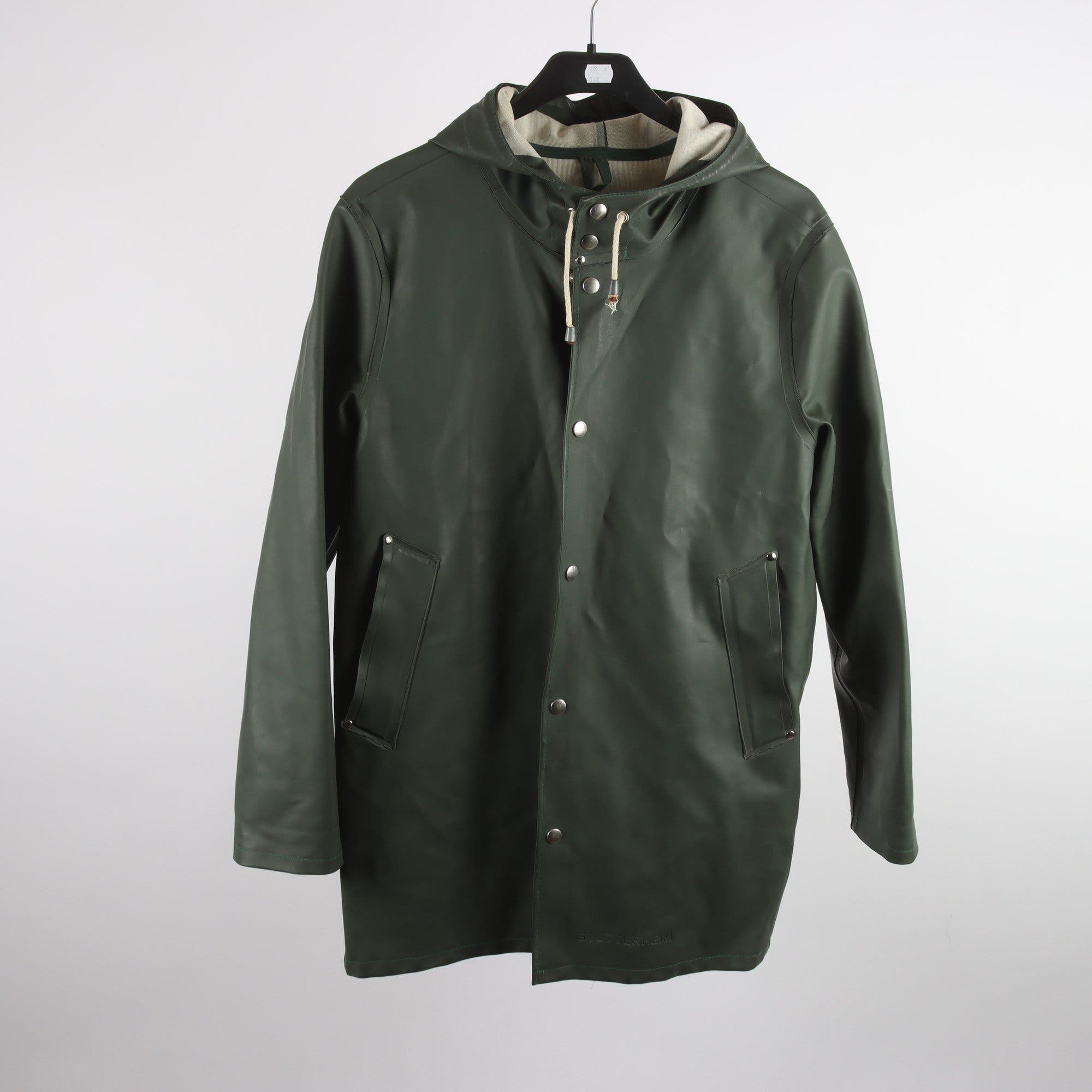 Regnjacka, Stutterheim, grön, stl. S.