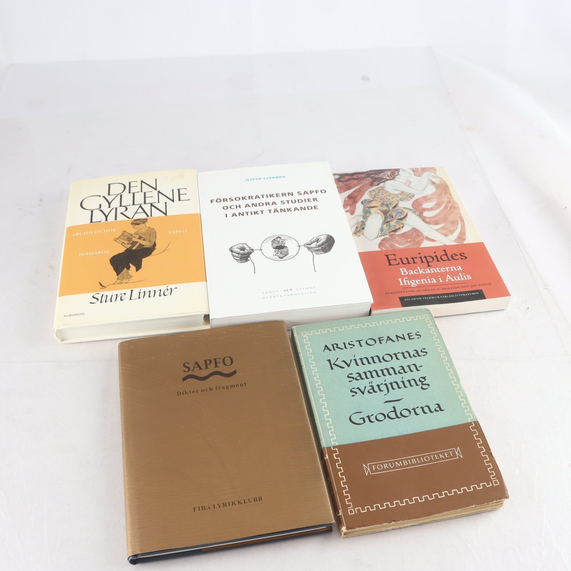 Antikens grekiska klassiker, bokpaket med 5 volymer