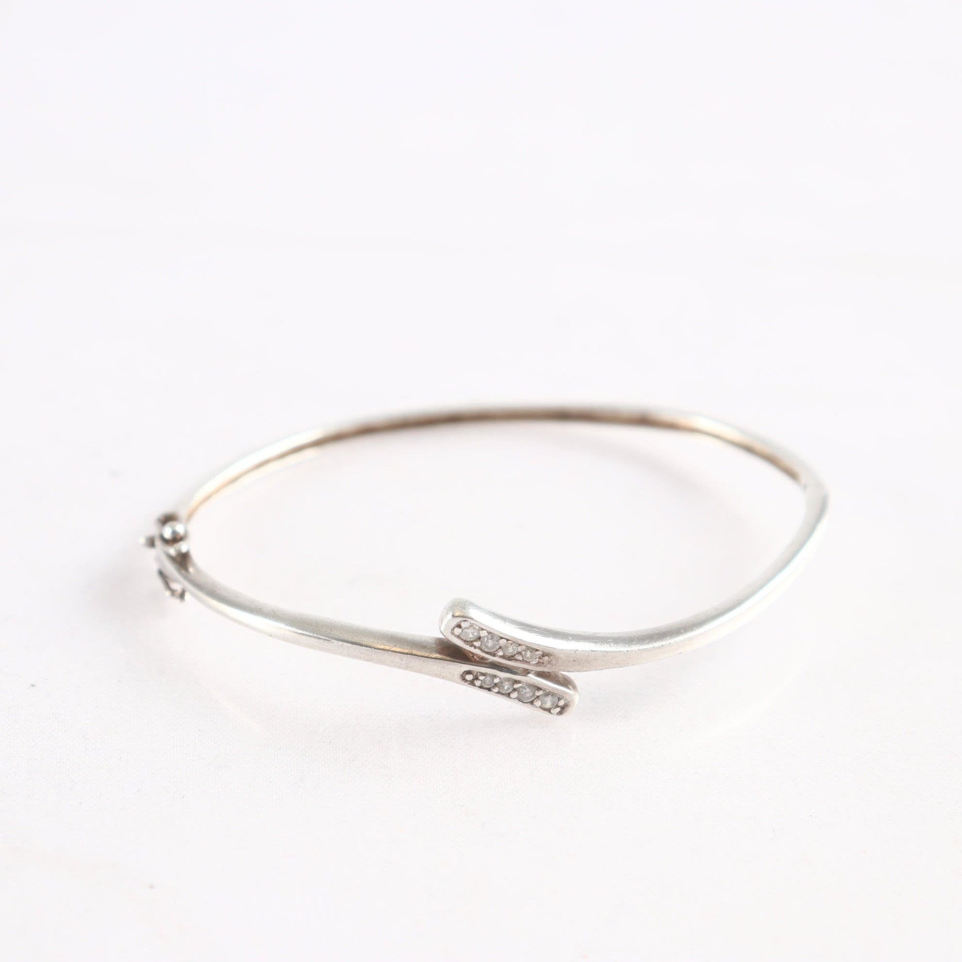 Armband, bangle, silver 925, stenar