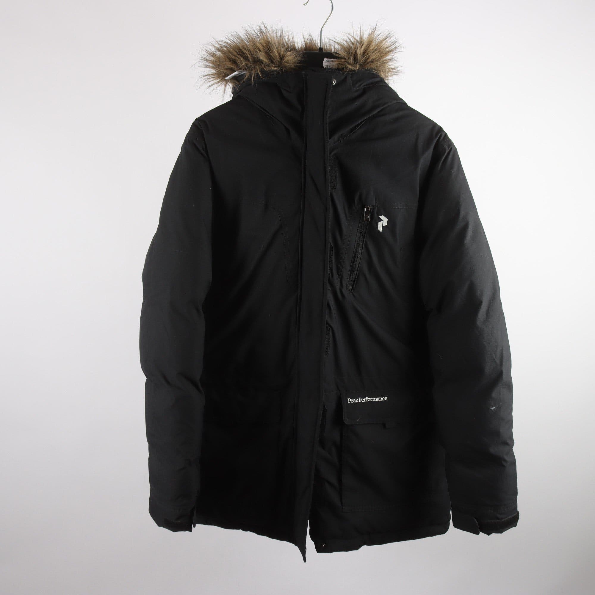 Dunjacka, Peak Performance, svart, stl. XL.