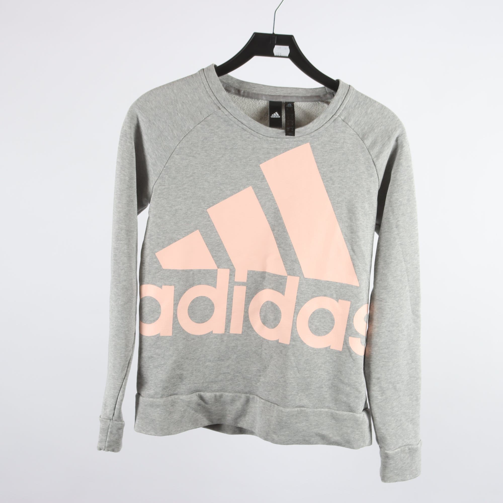 Sweatshirt, Adidas, grå, aprikos, stl. 36.