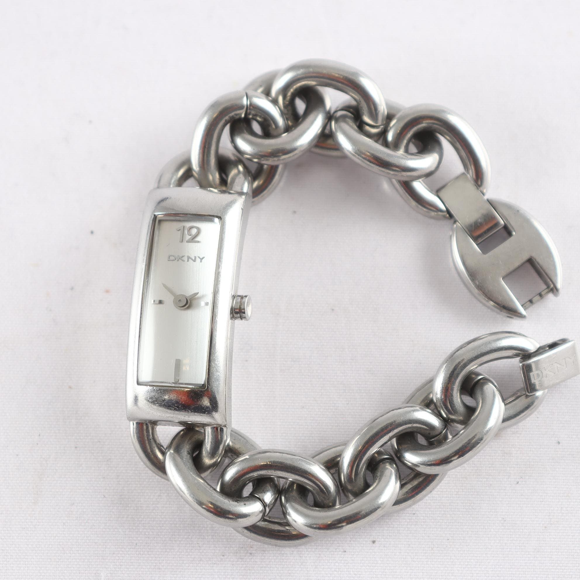 Armbandsur, stål, DKNY, länkar, quartz