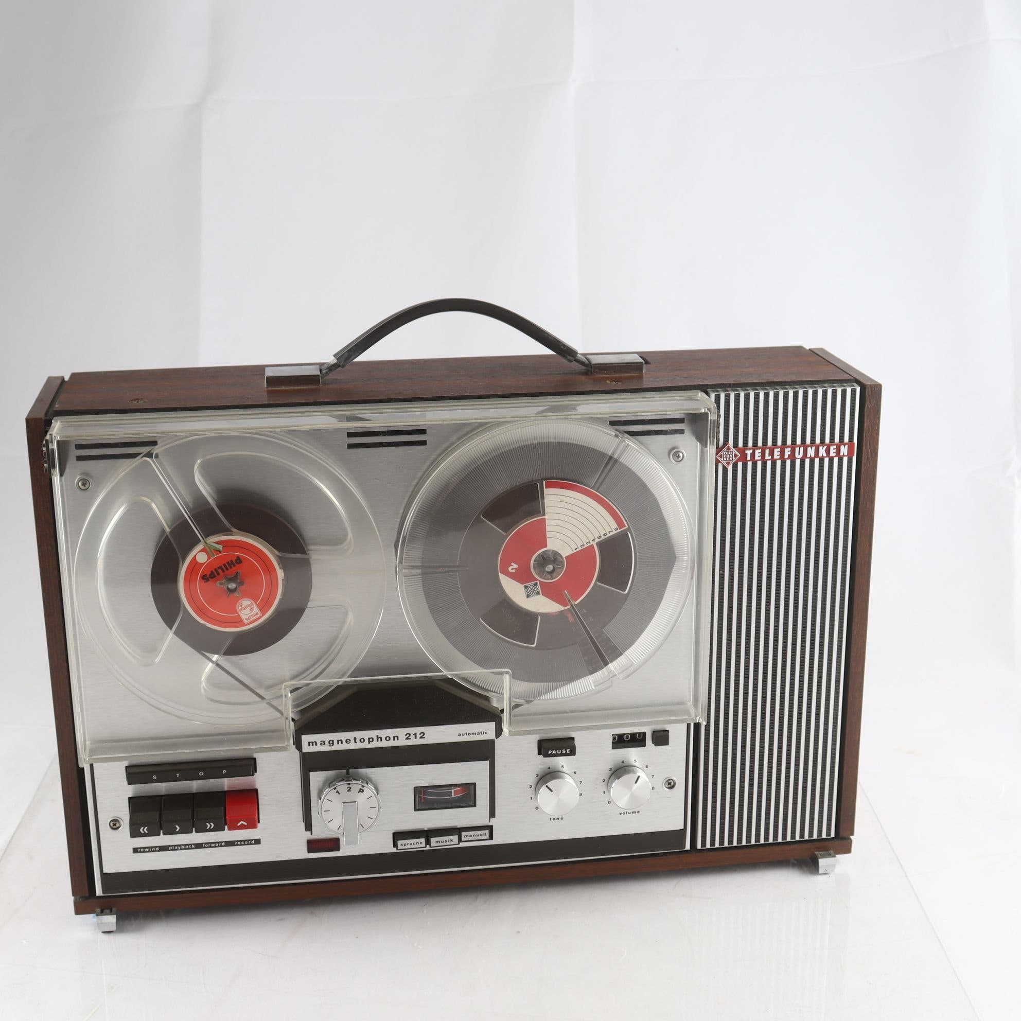 Rullbandspelare, Telefunken Magnetophon 212. Endast avhämtning.