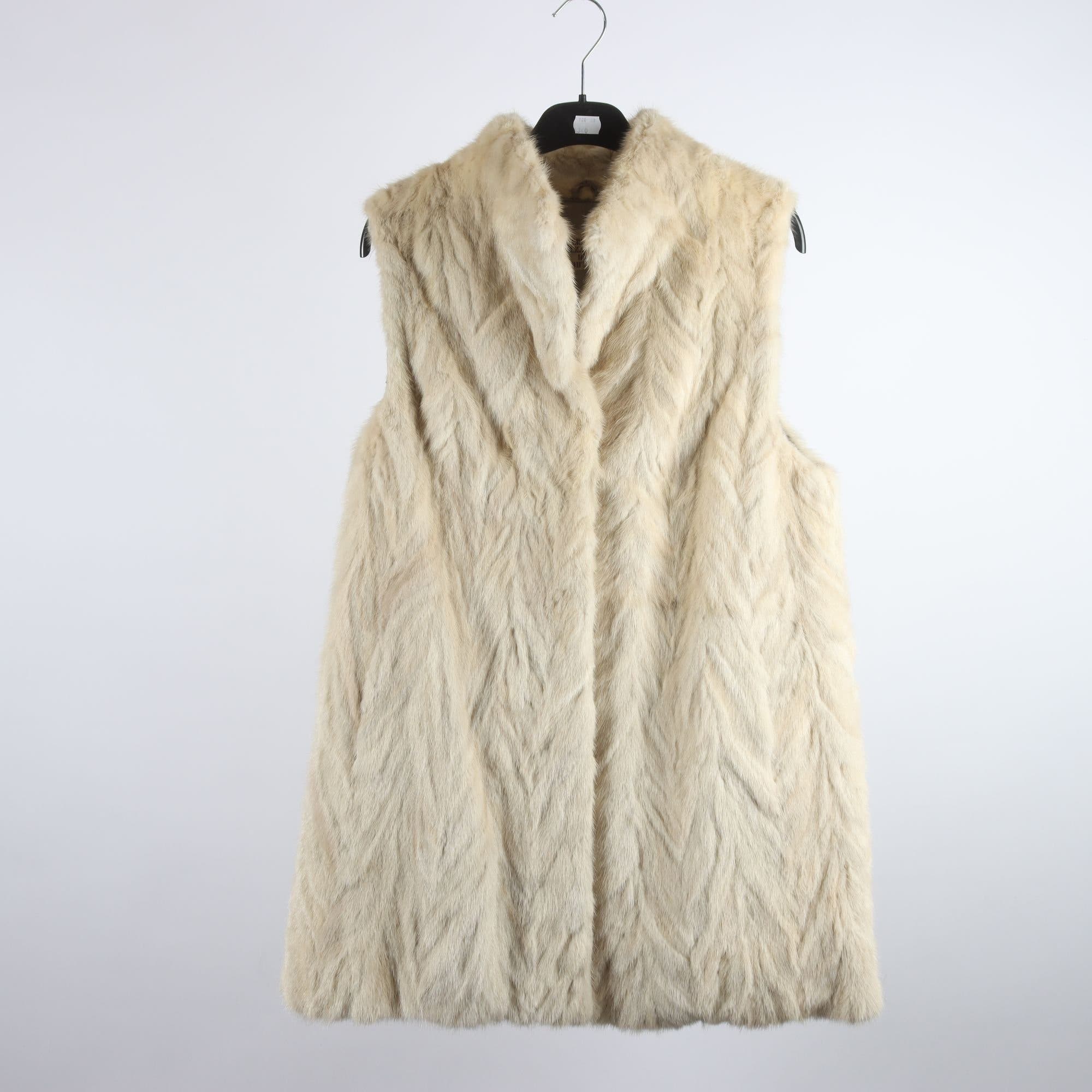 Pälsväst, Ericas Pelzatelier und Boutique, beige, stl. ca. S.