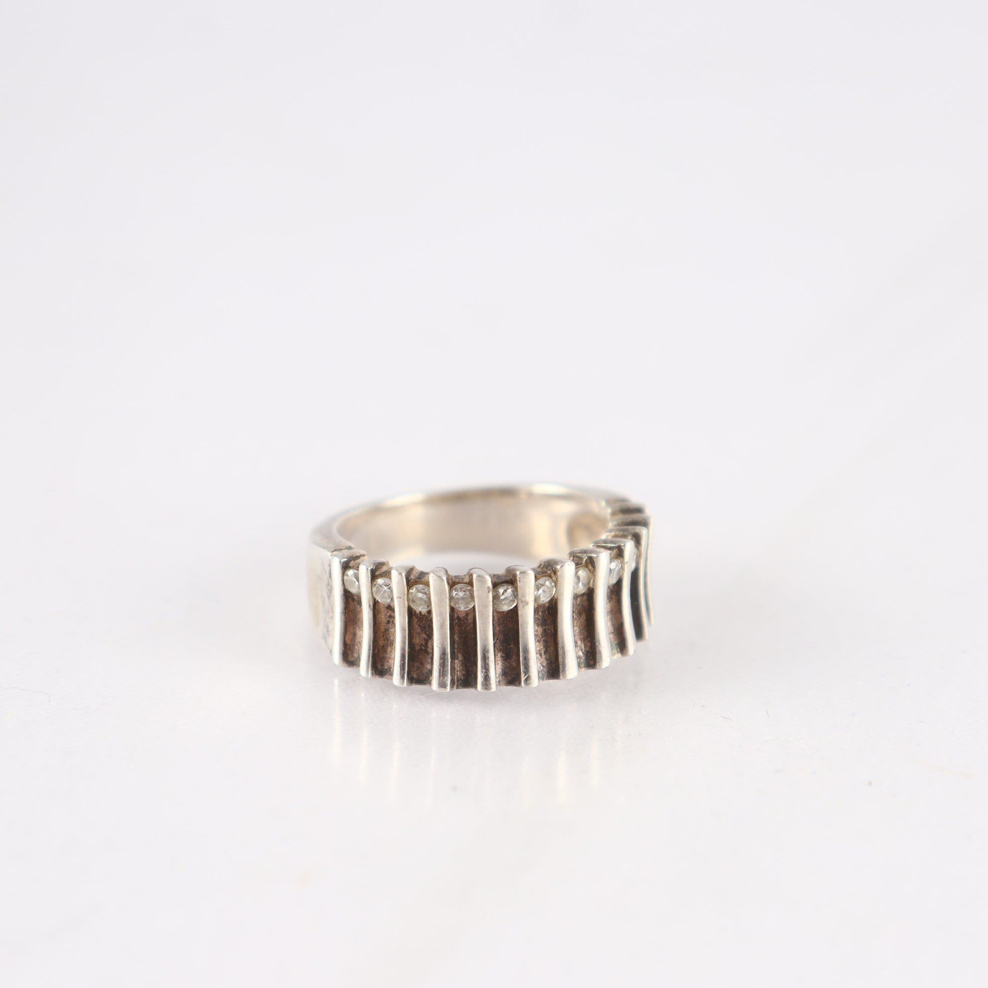 Ring, silver 925, stenar