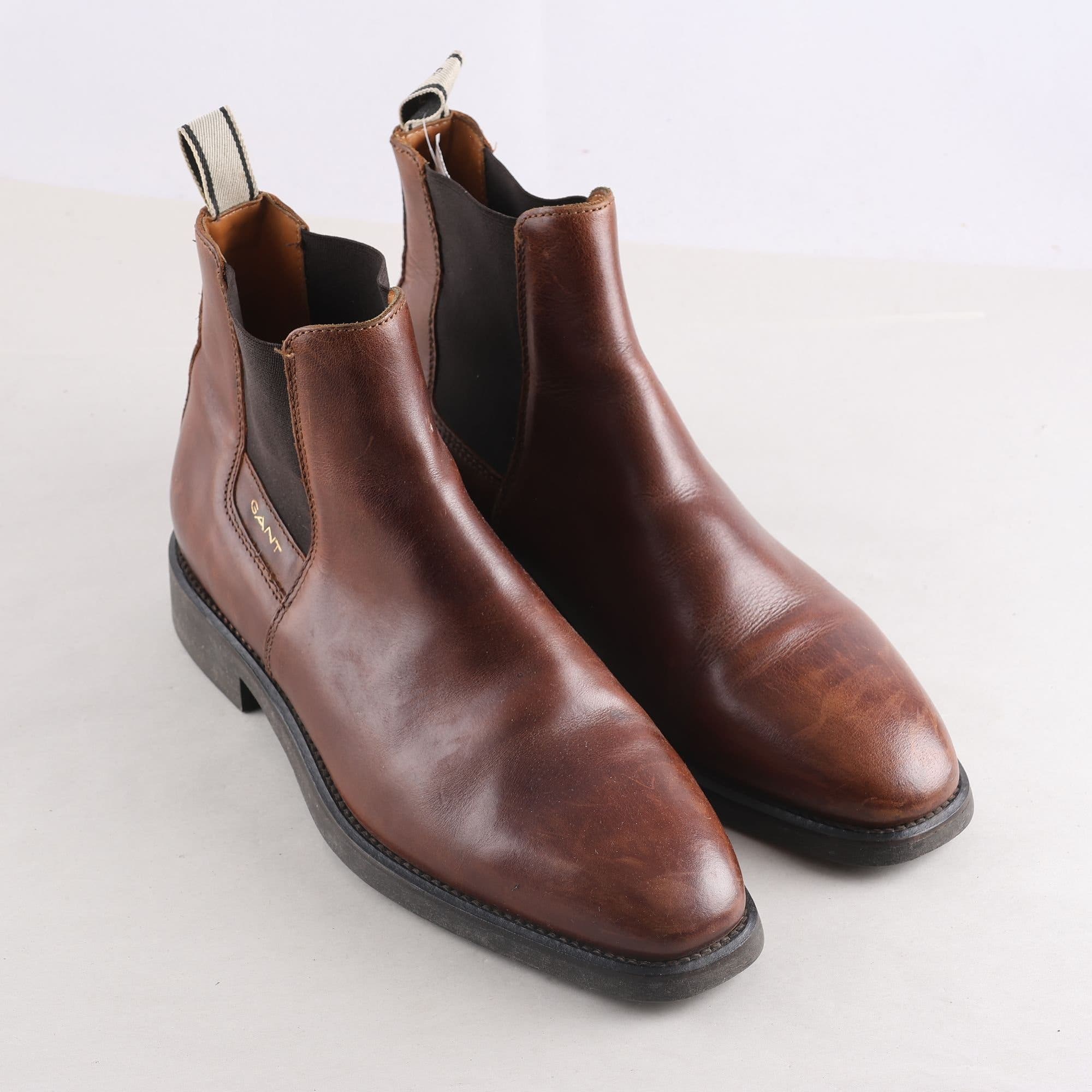 Chelsea boots, Gant, brun, skinn, stl. 42.