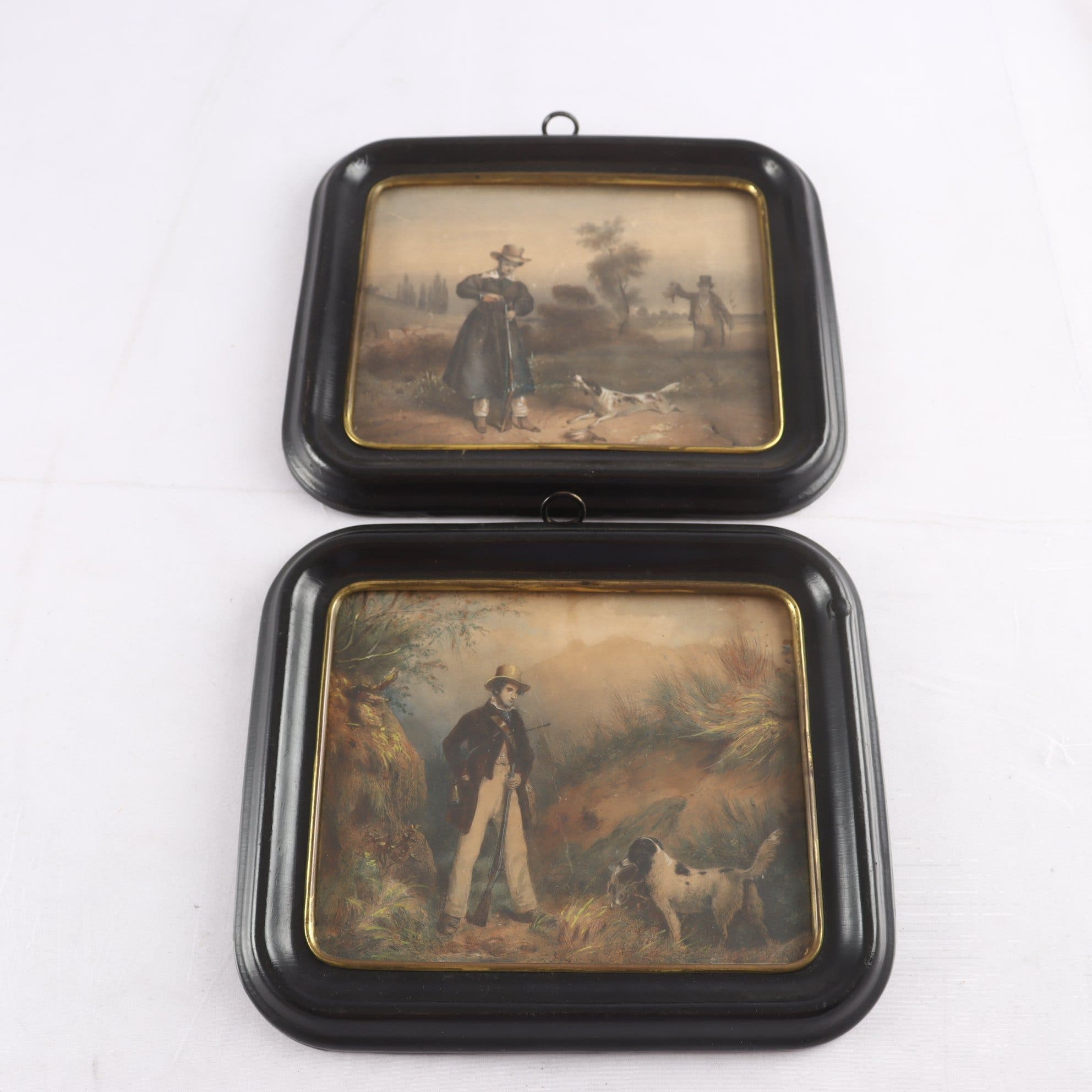 Litografiska tryck, handkolorerade, Grenier Francois, (1793-1867), Paris, 2 st