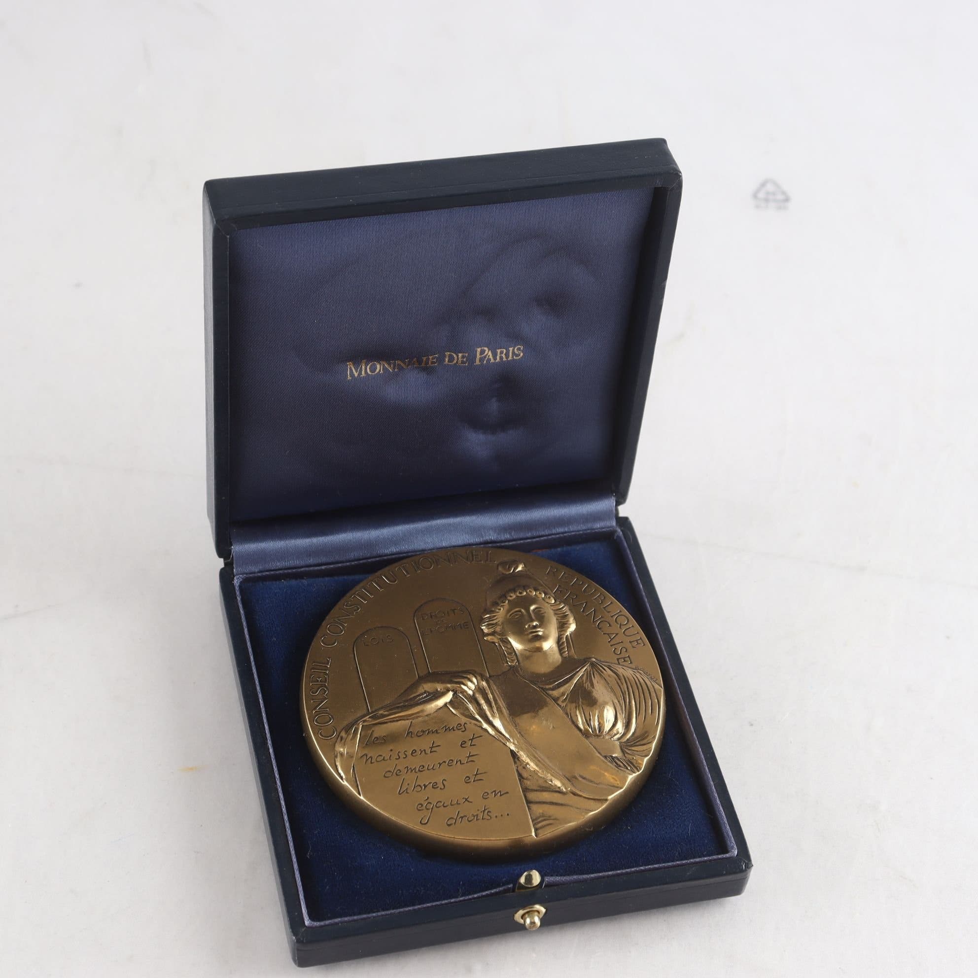 Medalj, Frankrike, Conseil Constitutionnel, Brons