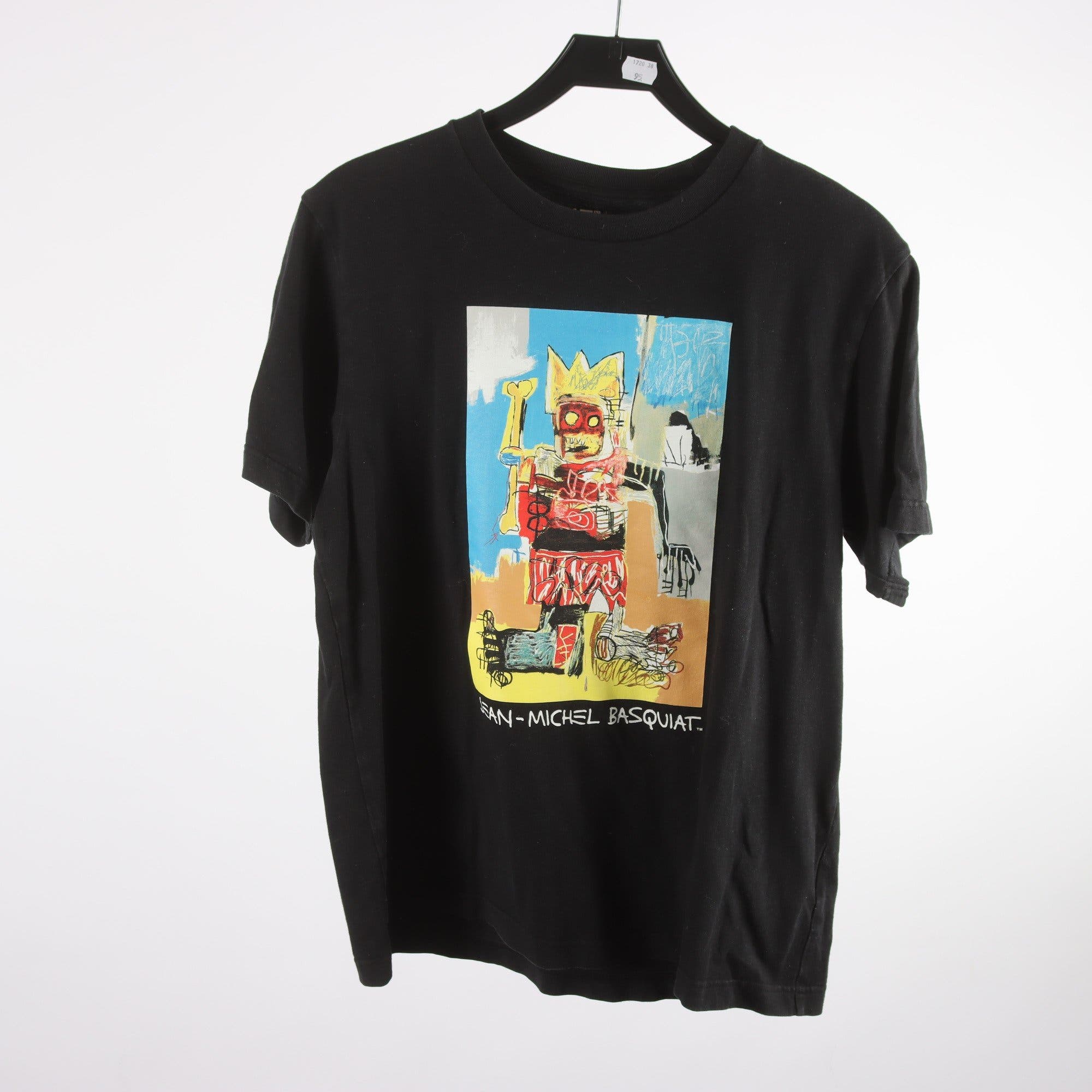 T-shirt, Uniqlo x Jean_Michel Basquiat. svart, stl. M