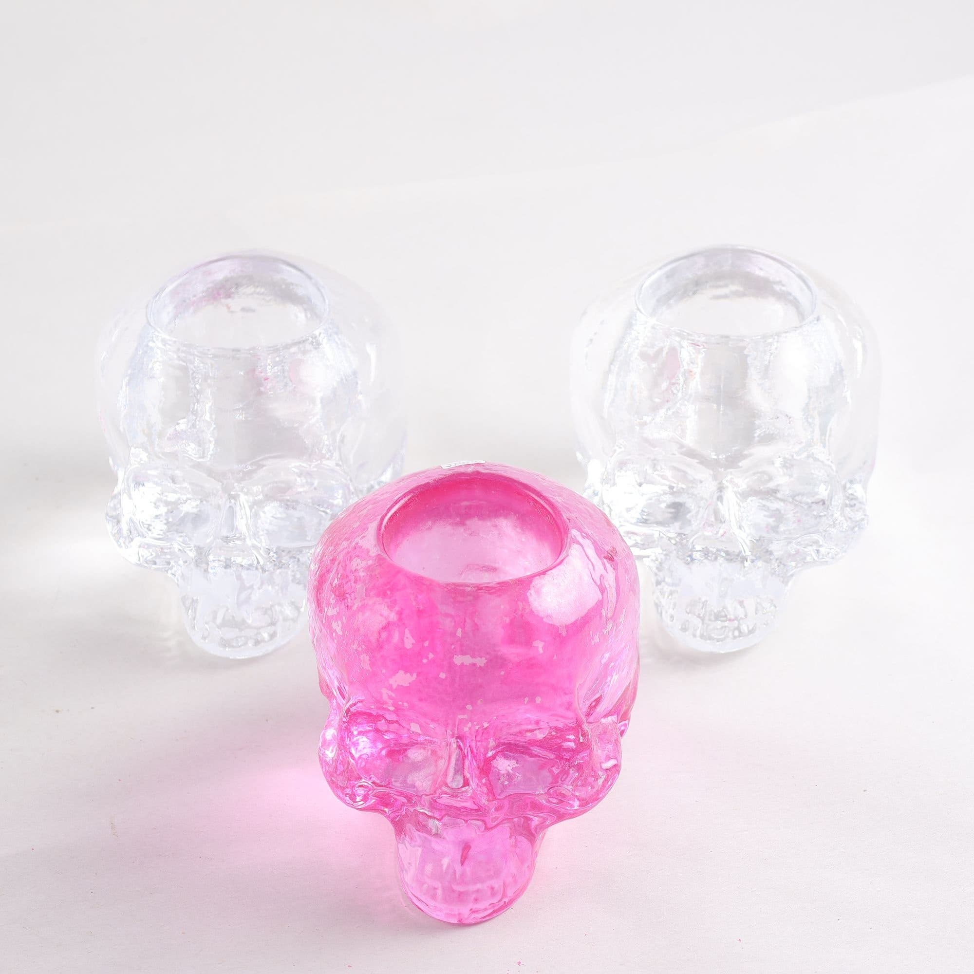 Ljuslyktor, Kosta Boda, ”Still life skull”, 3 st