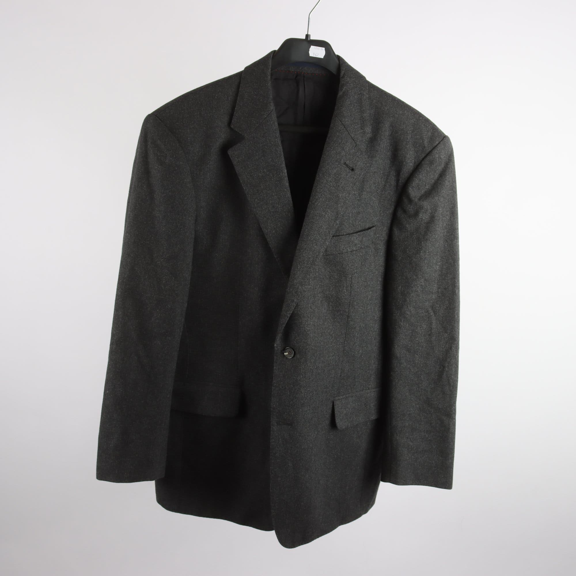 Kavaj, Burberry, gråsvart, 100% ull, stl. 50