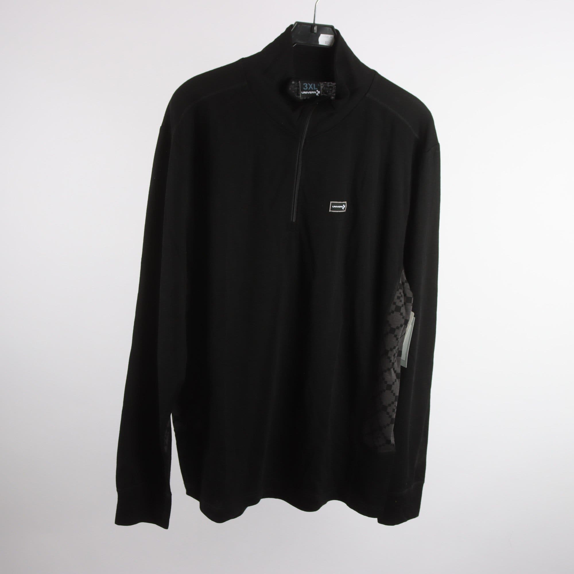 Underställströja, Univern, svart, 70% ull, stl. 3XL