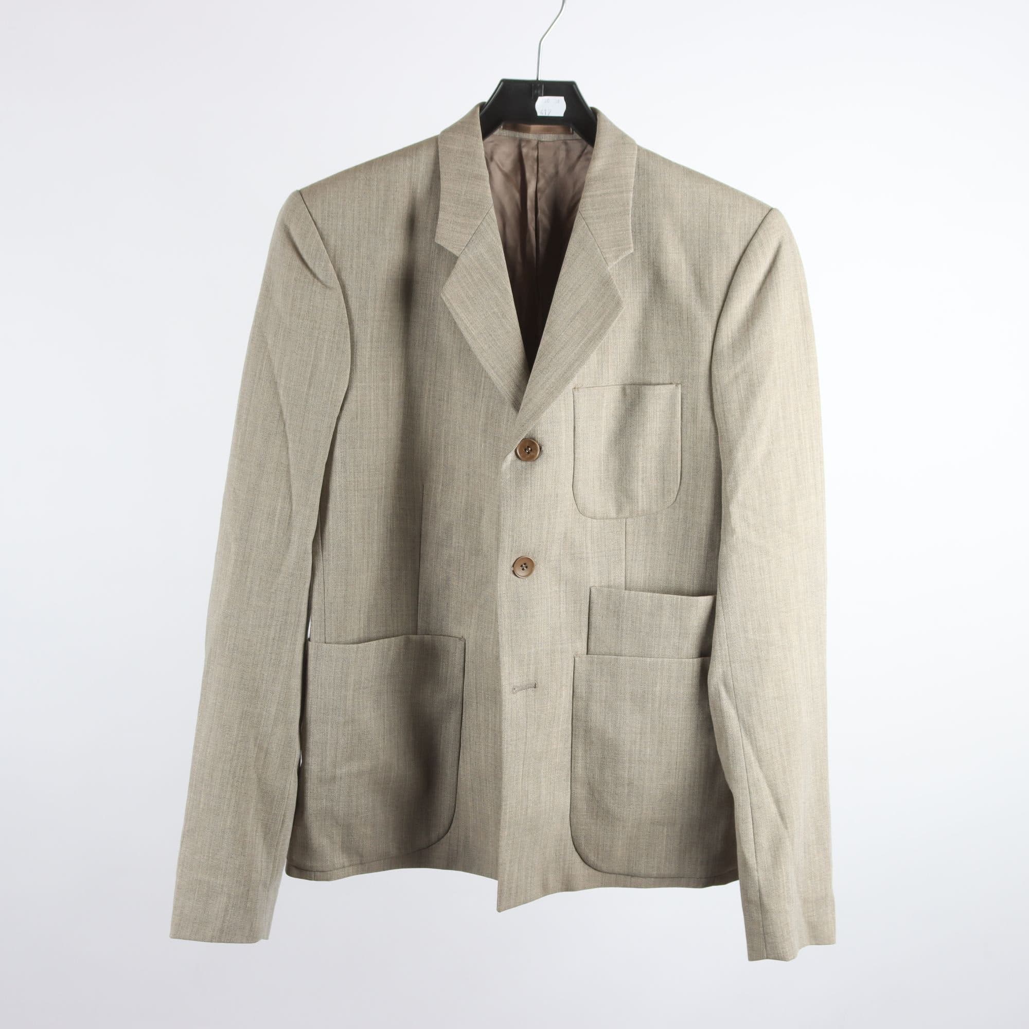 Kavaj, Acne Jeans, beige/grå, stl. 50.