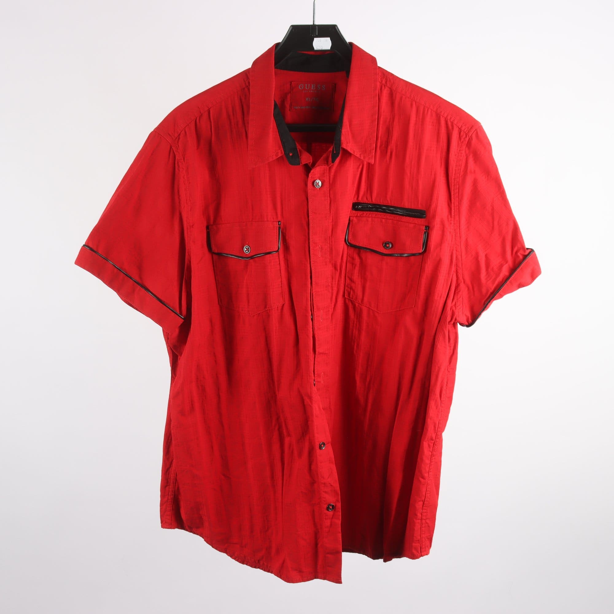 Skjorta, Guess, röd, stl. XL.