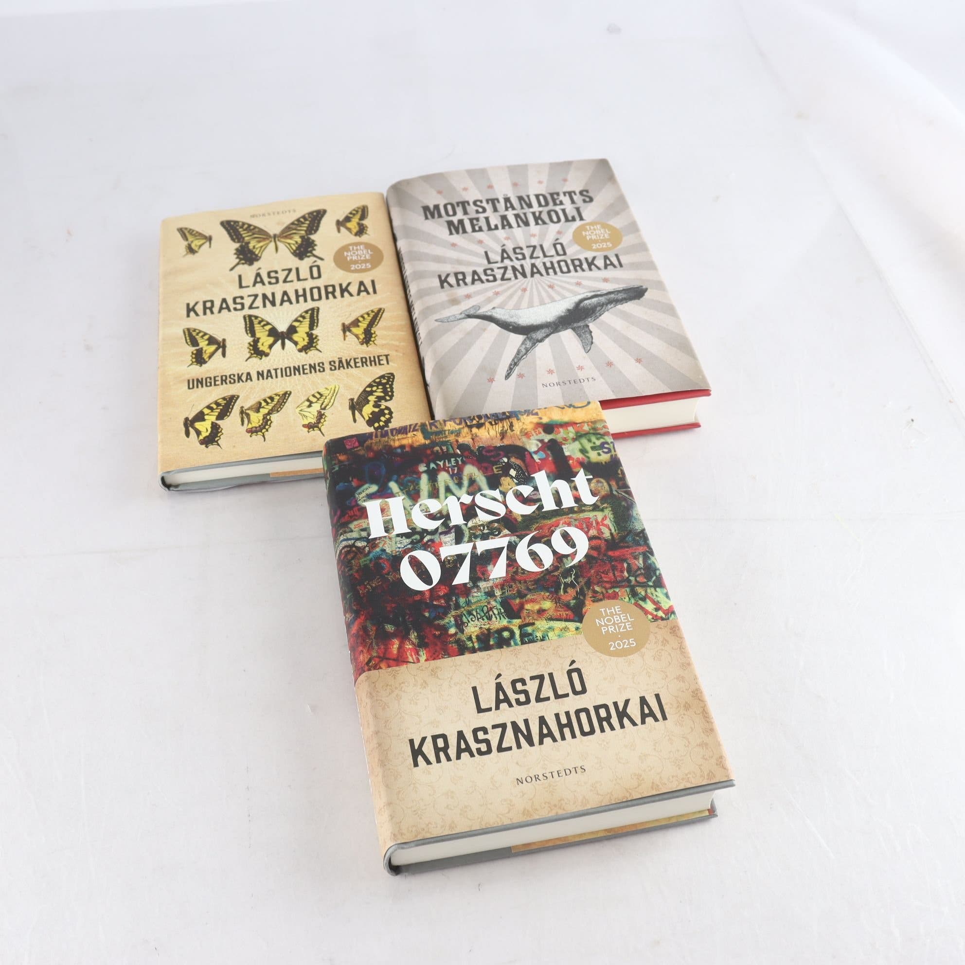 László Krasznahorkai, bokpaket med 3 volymer