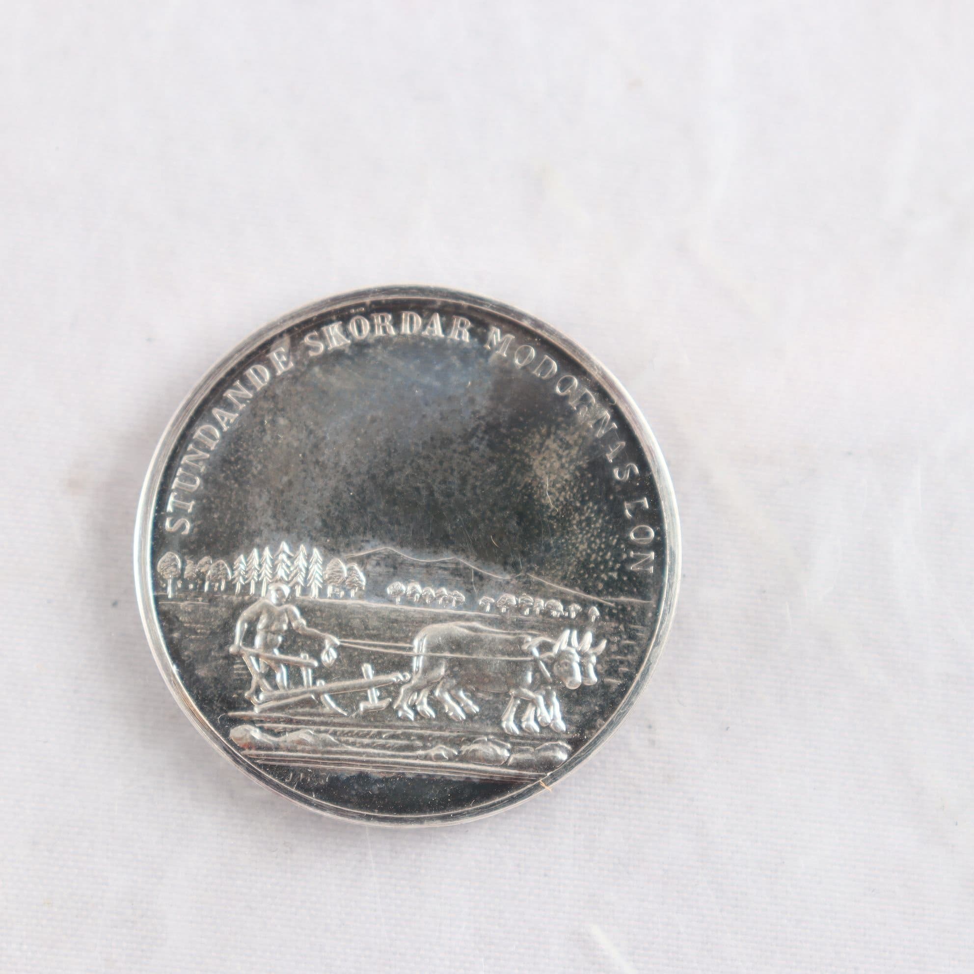 Medalj, Carl XIV Johan, Silver