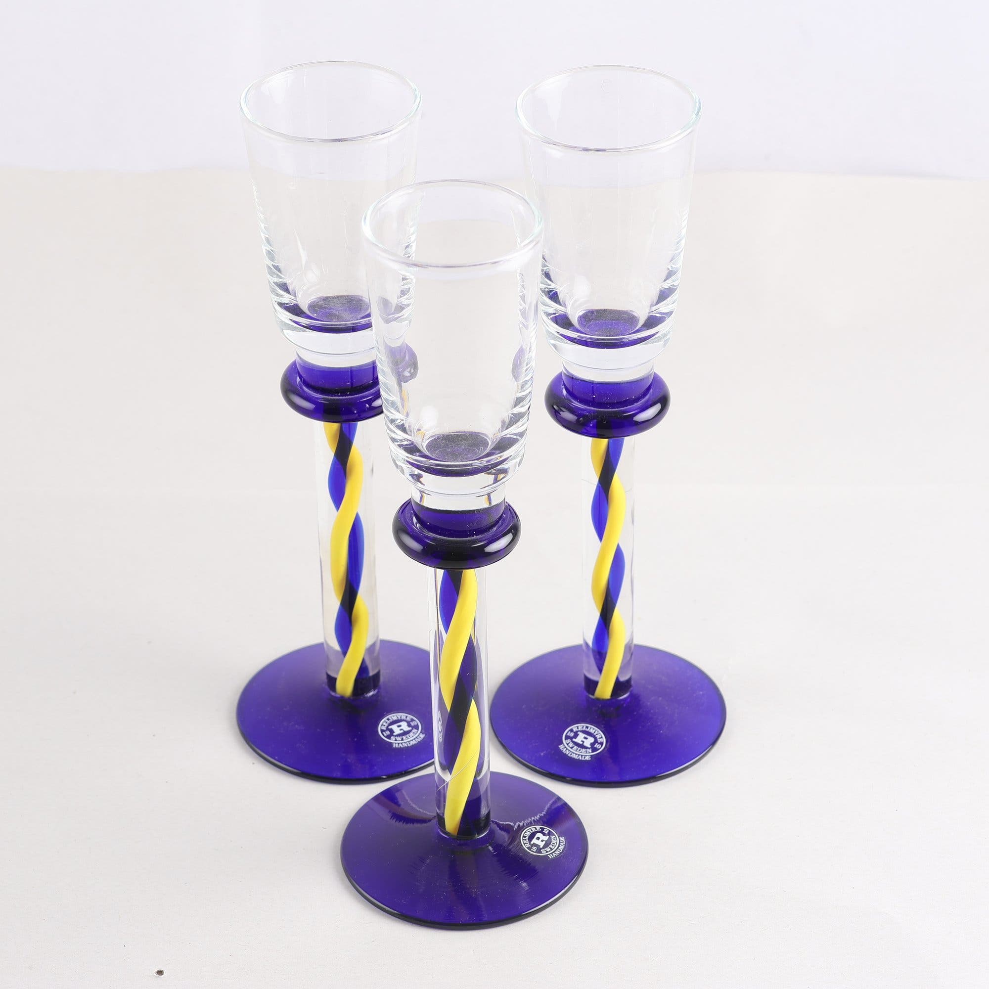Snapsglas, Reijmyre, Margareta Hennix, ”spirit of Sweden”, 3 st