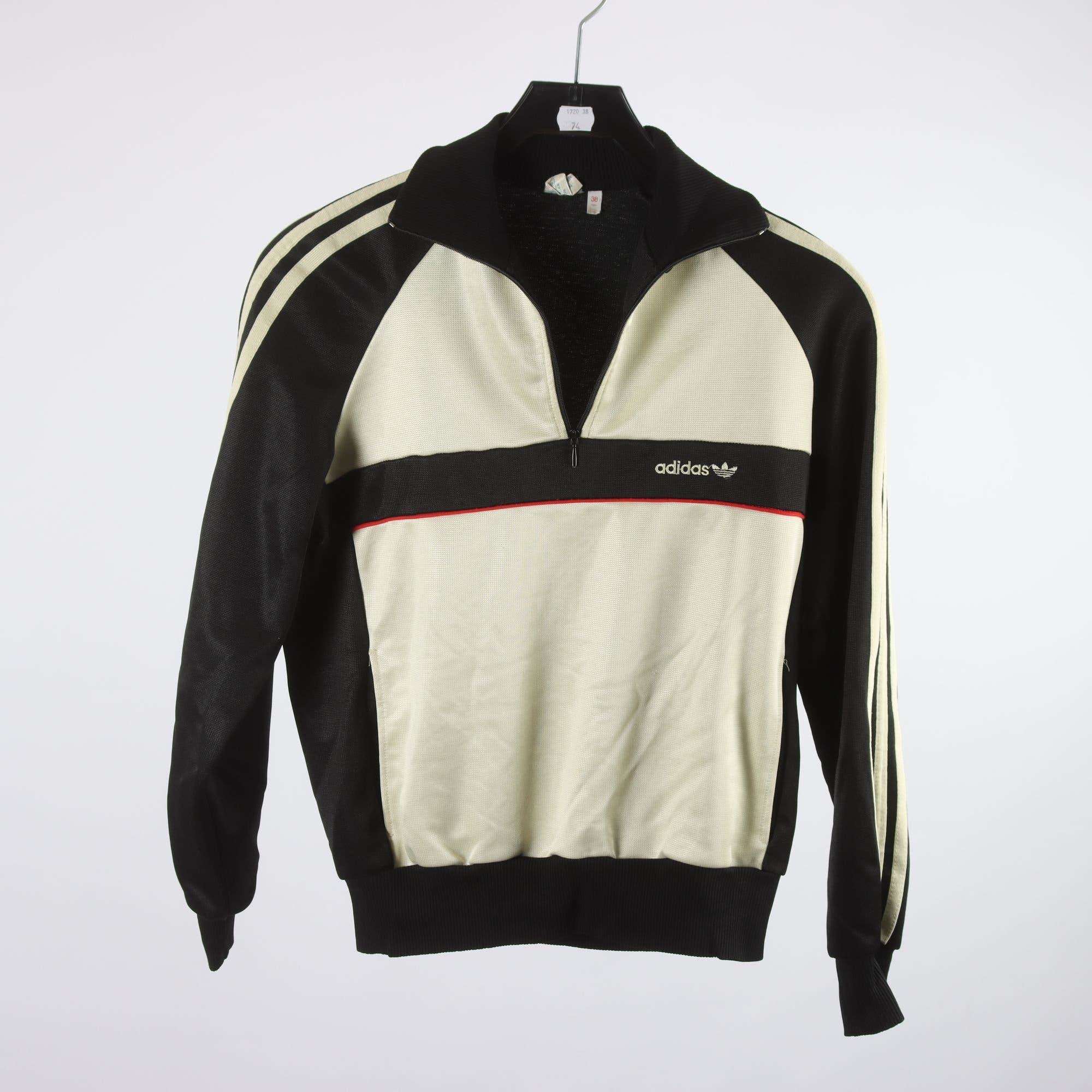 Sporttröja, Adidas, svart, offwhite, stl. 38