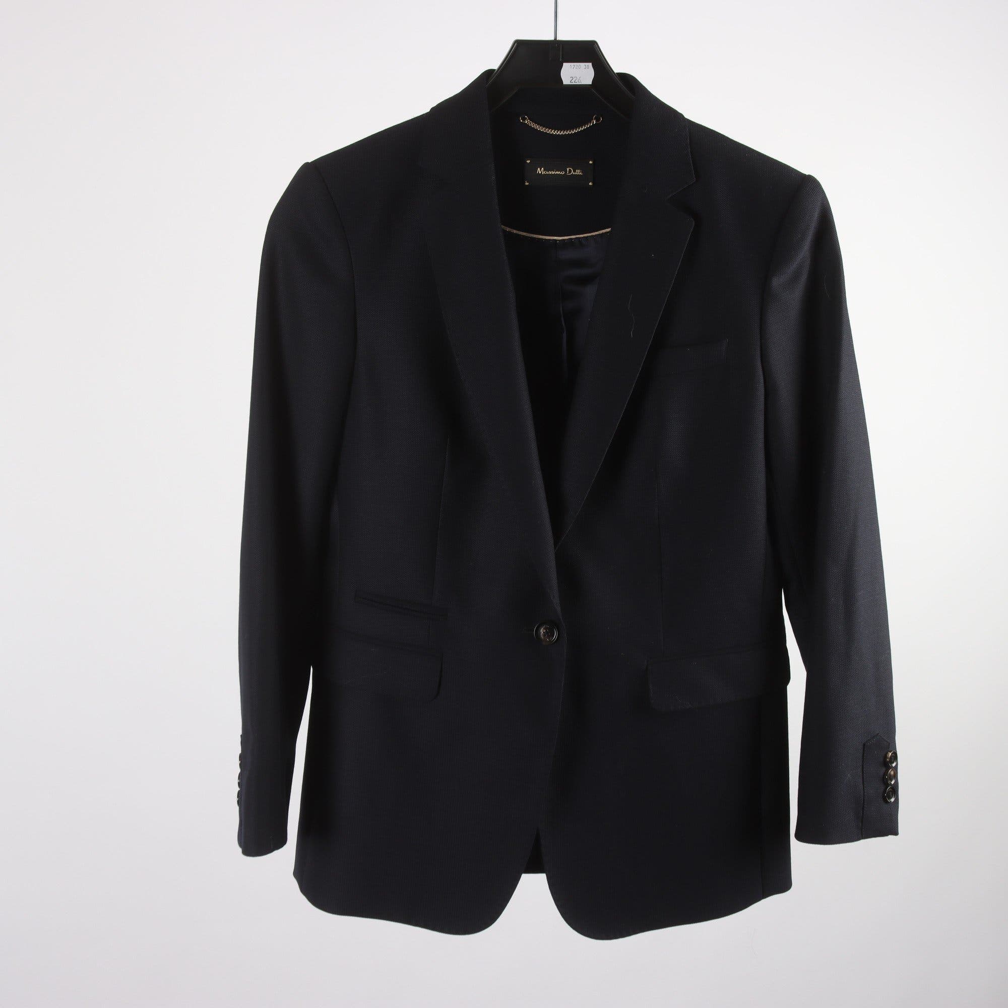 Kavaj, Massimo Dutti, blå, stl. 38