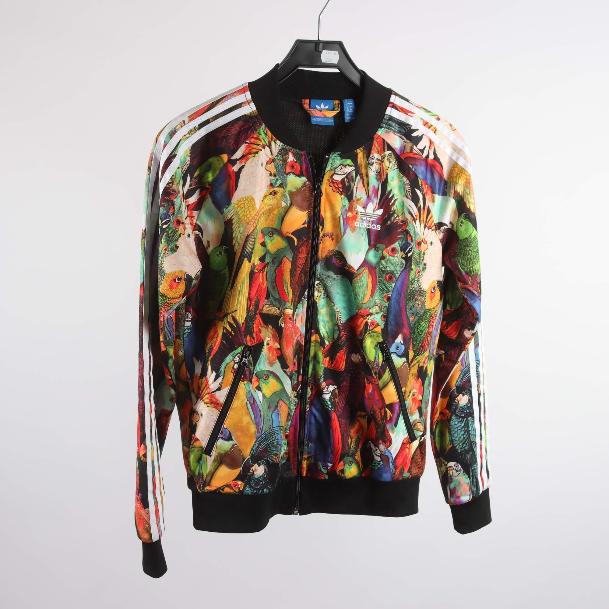 Sportjacka, Adidas, mönstrad, stl. 34