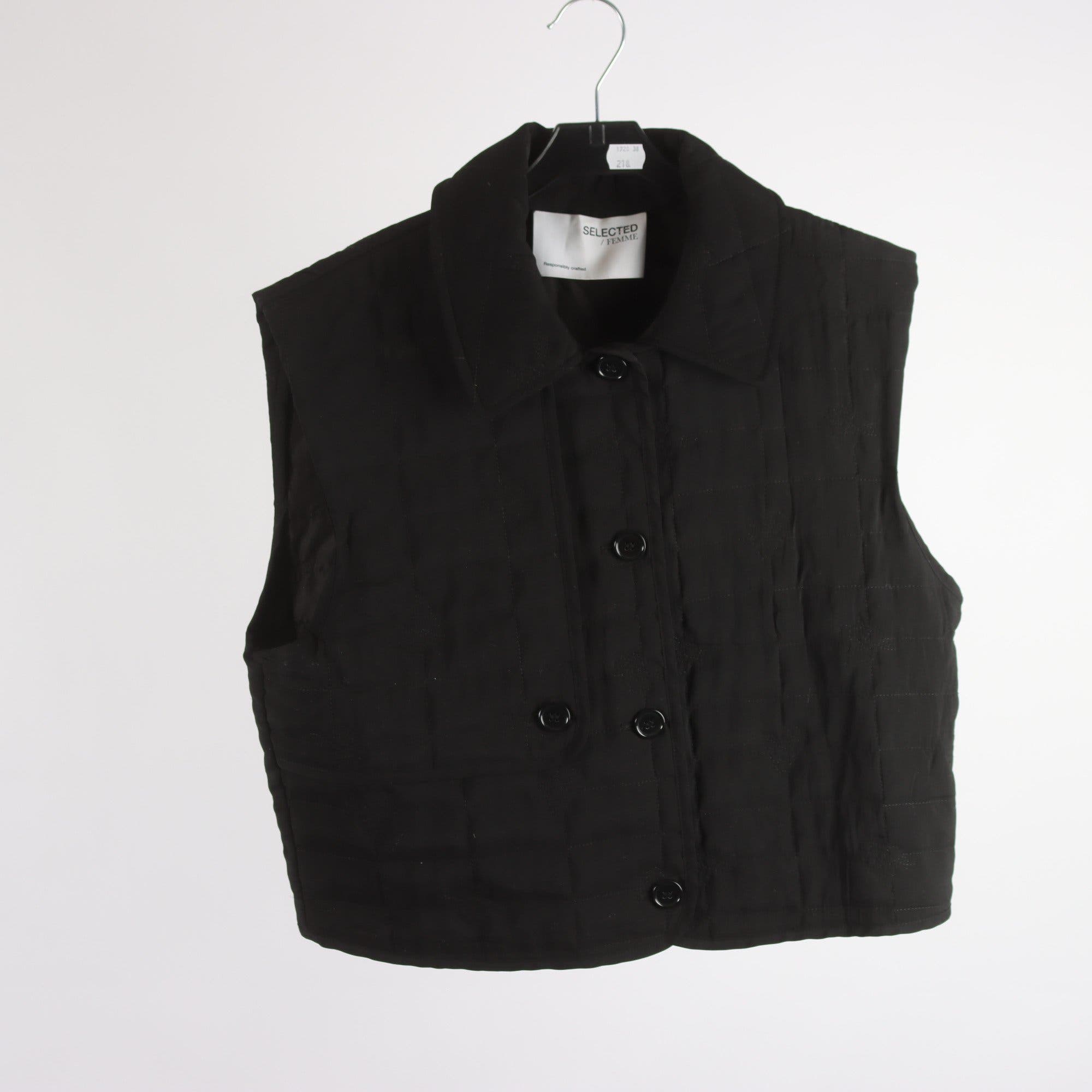Väst, selected, svart, stl. 40