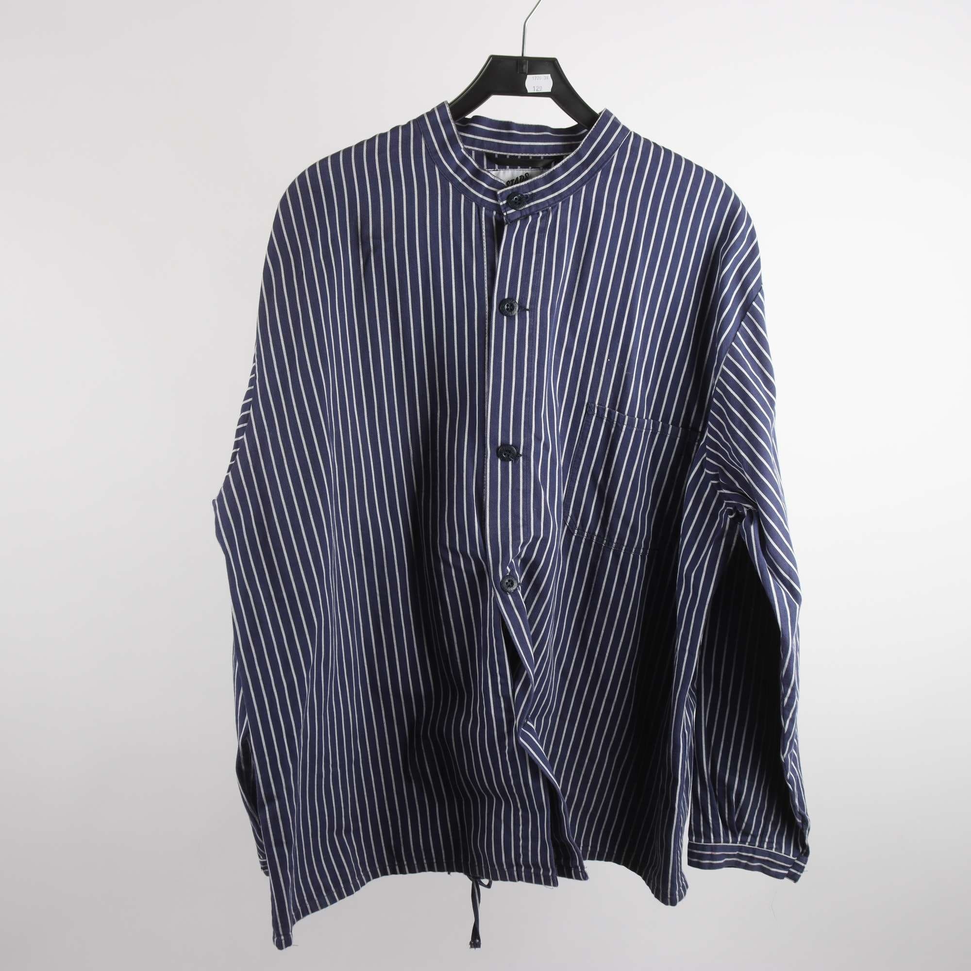 Skjorta, Workwear Fristads, blå, vit, randig, stl. XXL