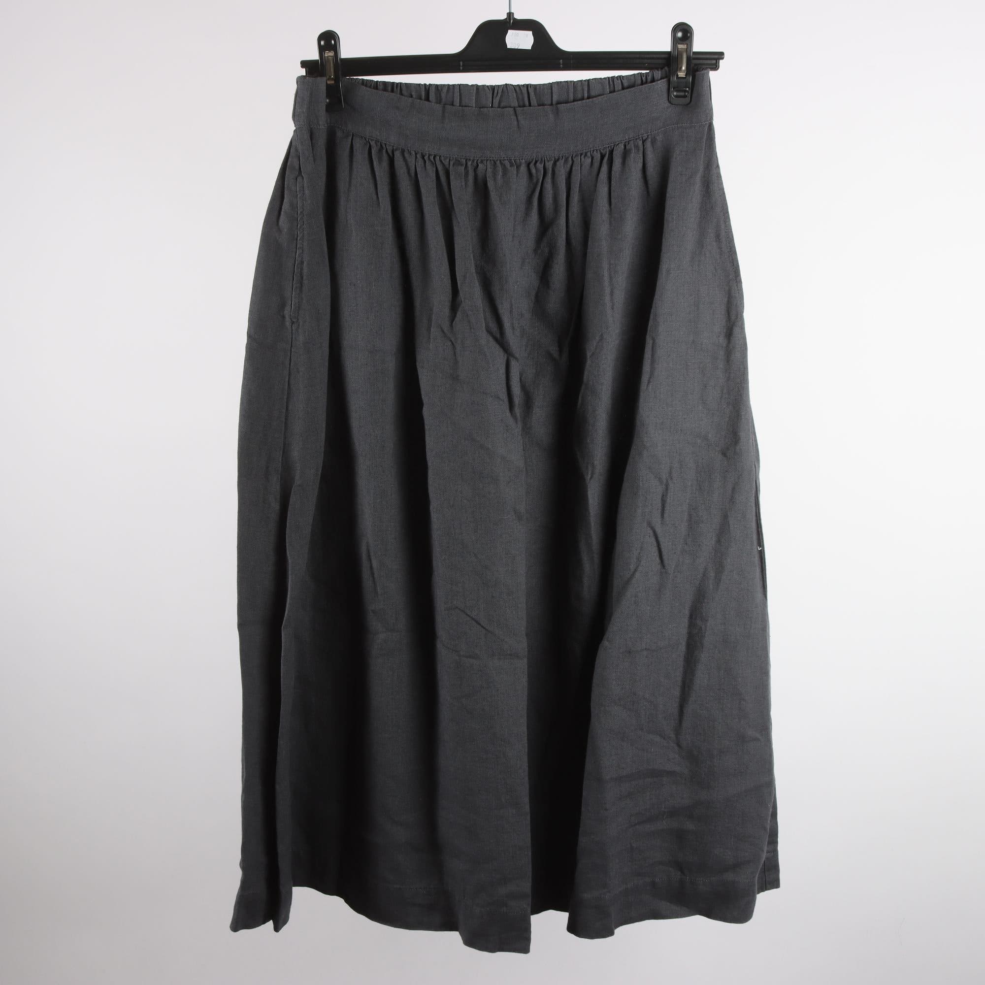 Kjol, Linen Fox, grå, lin, stl. L/XL.