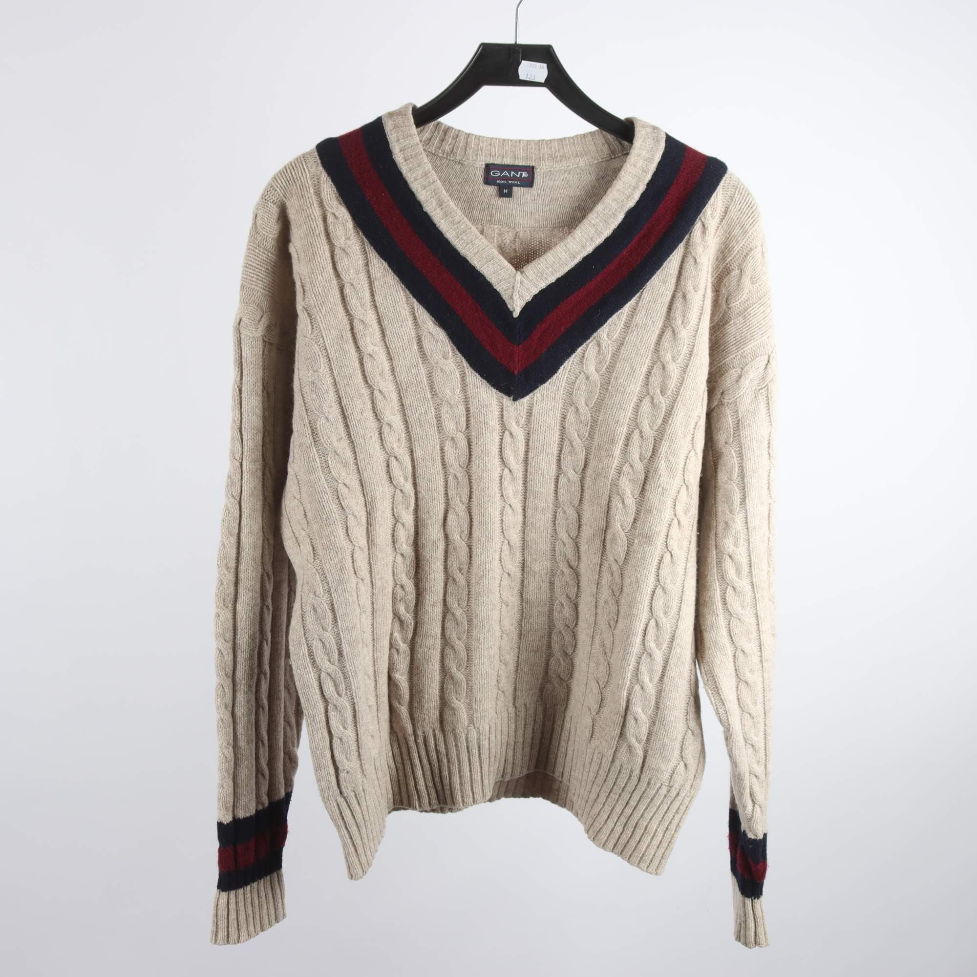Tröja, Gant, beige, 100% ull, stl. M