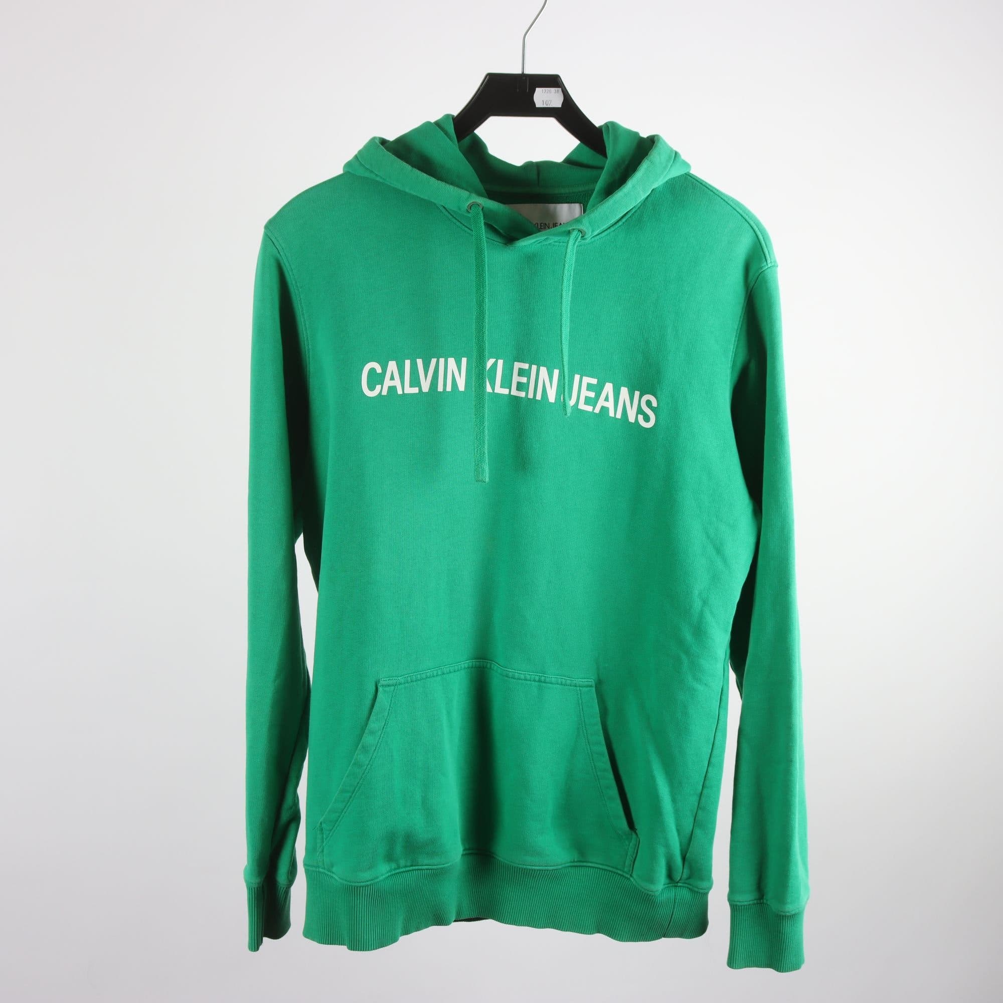 Hoodie, Calvin Klein, grön, stl. L