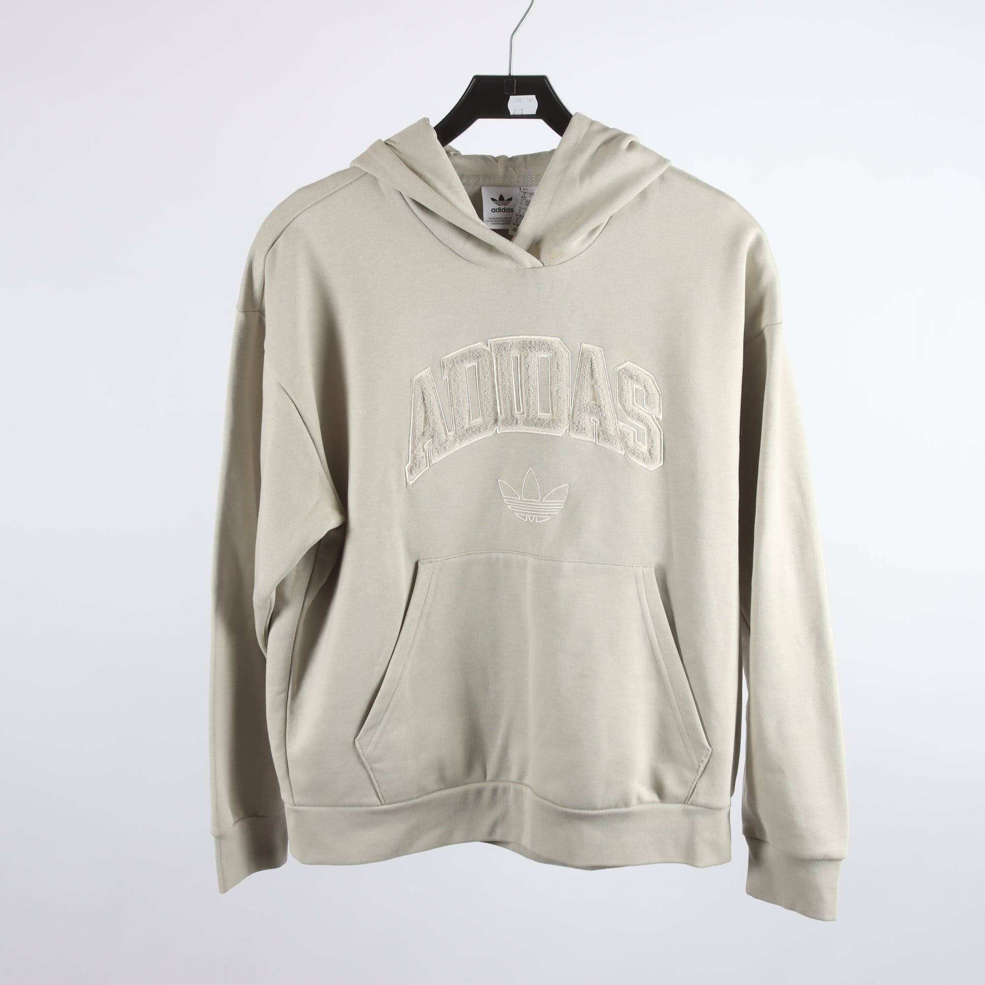 Hoodie, beige, Adidas, oversize, stl. S.