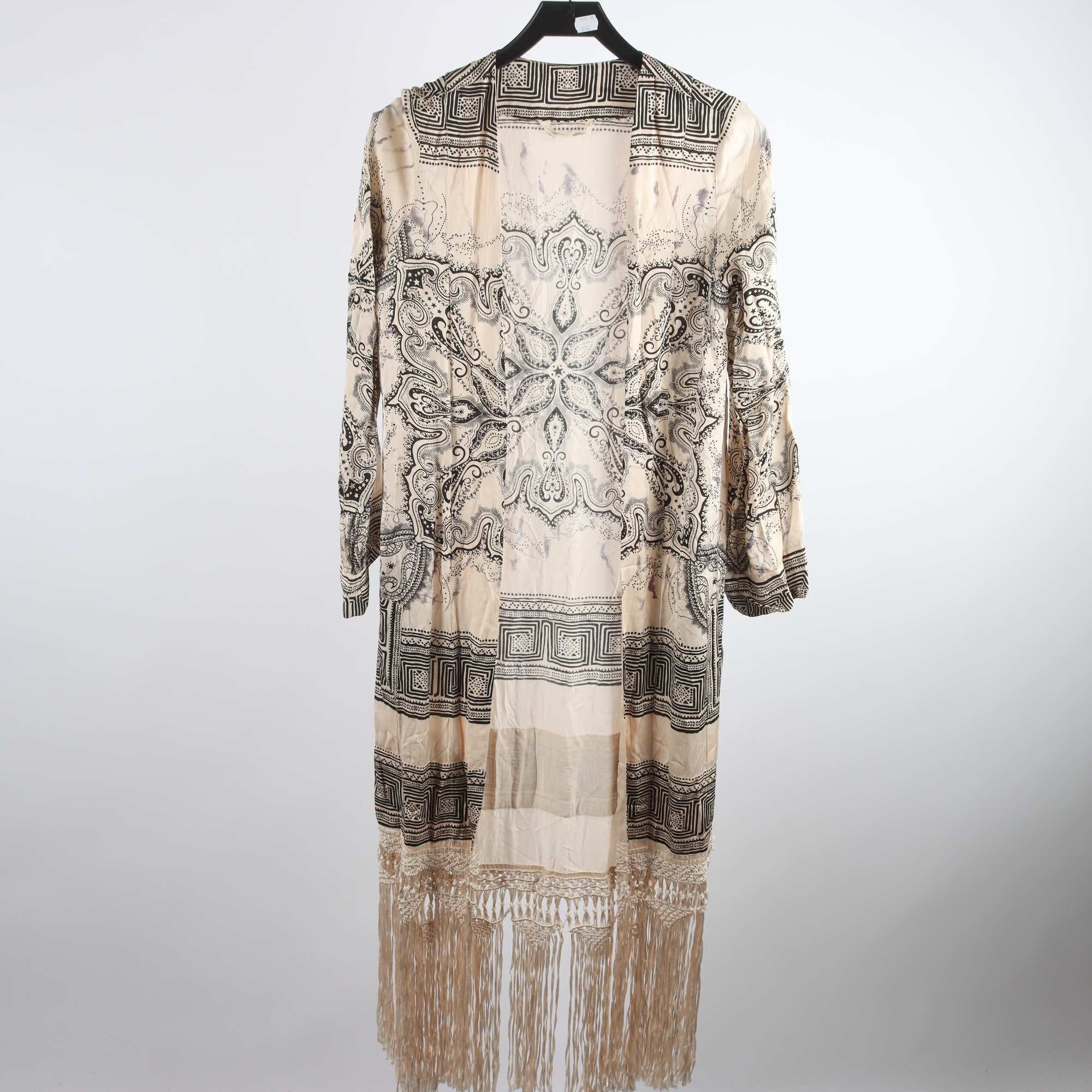 Kaftan, Odd Molly, beige, svart, mönstrad, stl. 0 (XS)