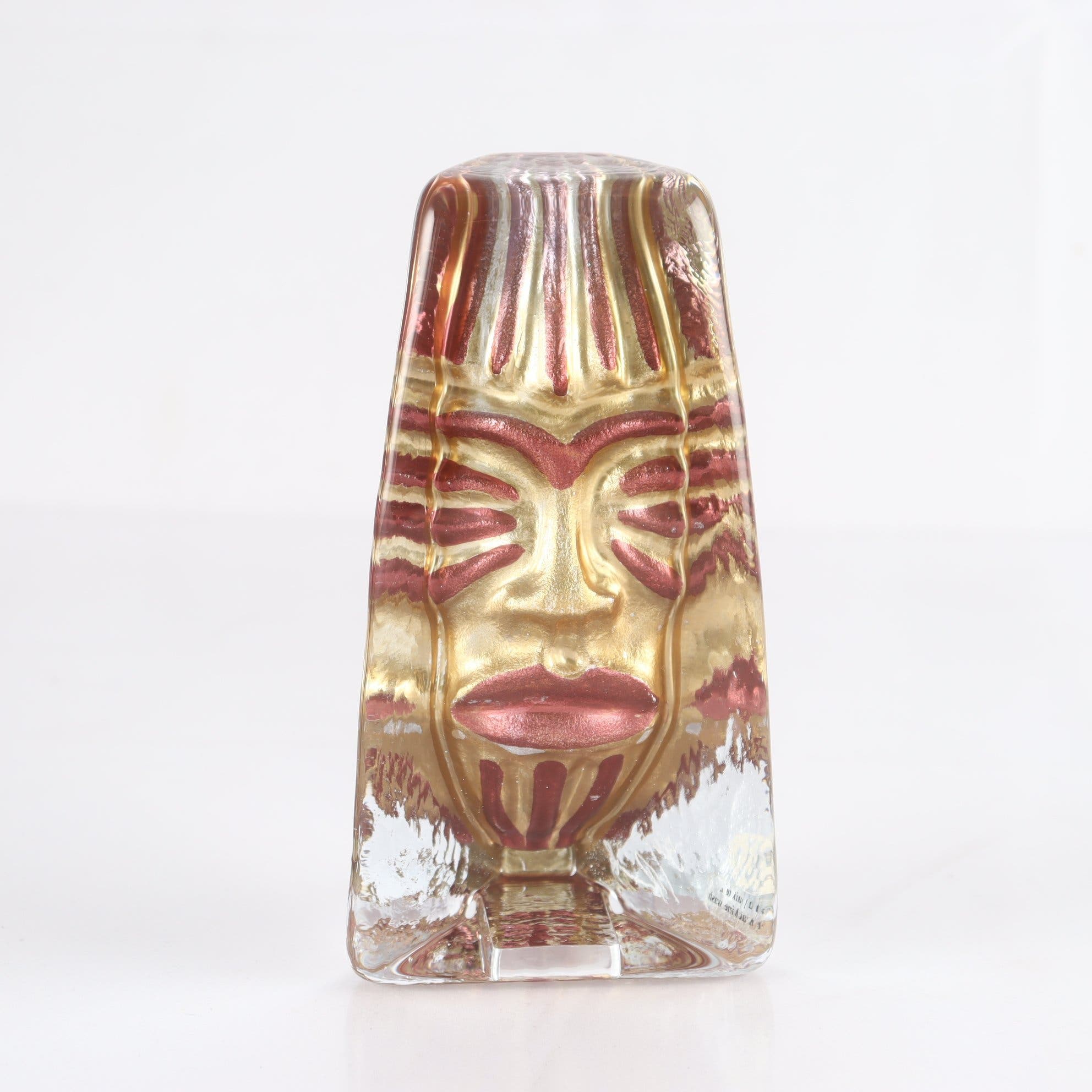 Skulptur, glas, Renate Stock-Paulsson, Sea glasbruk, signerad.