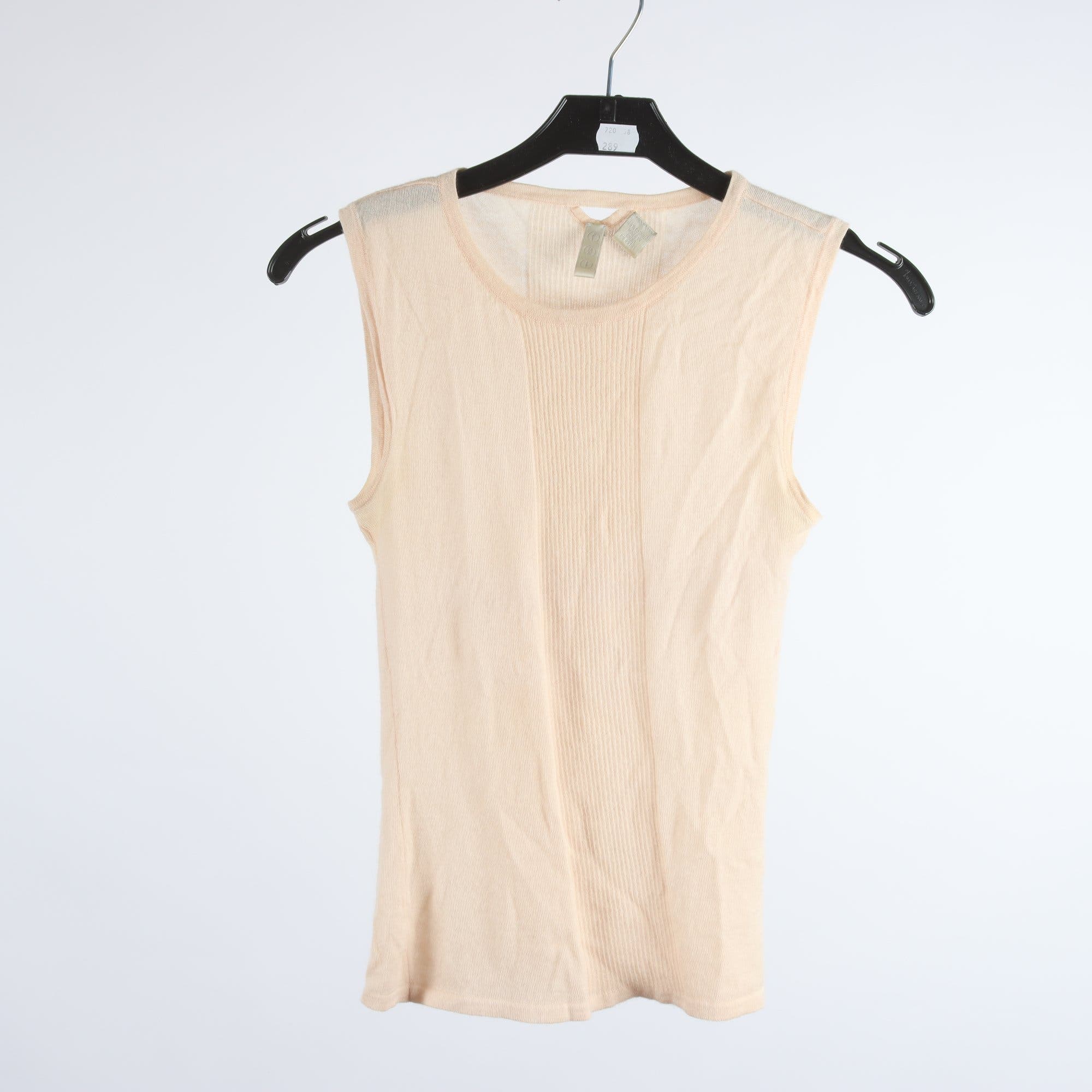 Linne, Okänd, aprikos, 100% cashmere, stl. ca. XS.