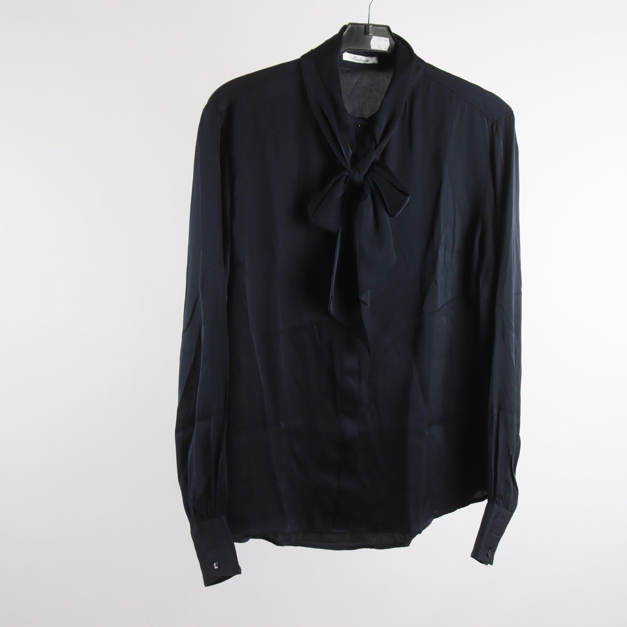 Blus, Stenströms, blå, 95% silke, stl. 38