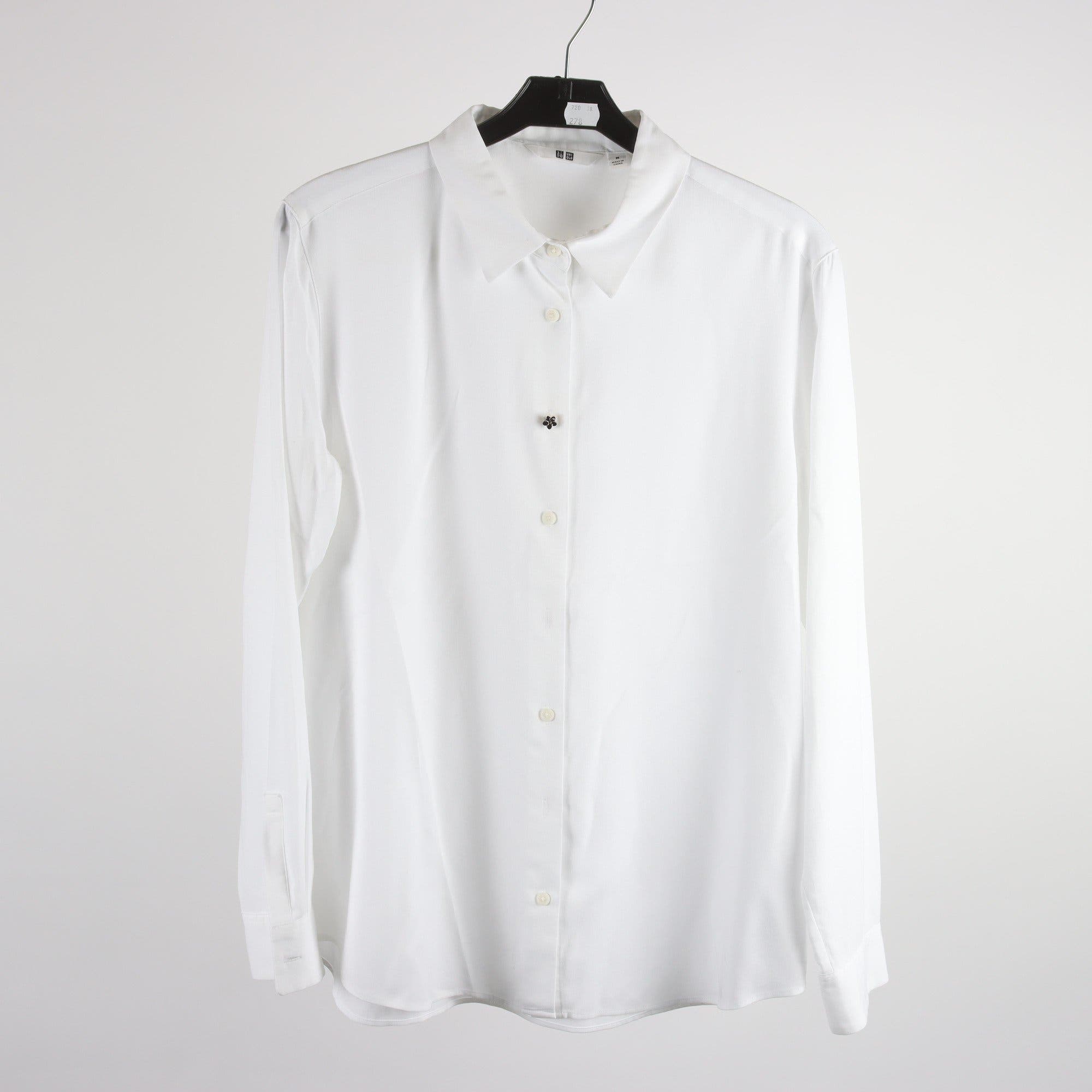Blus, Uniqlo, vit, stl. M.