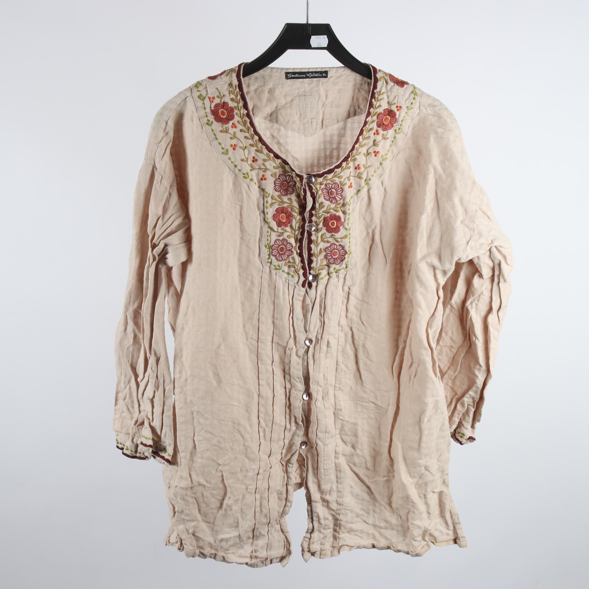 Blus, Gudrun Sjödén, beige, stl. XL