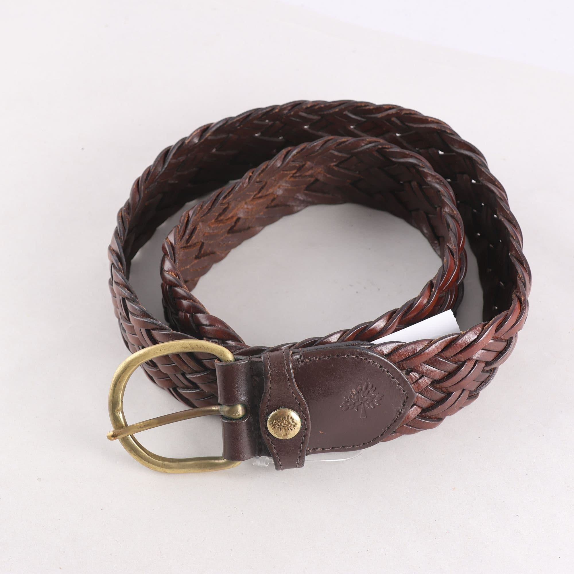 Bälte, Mulberry, läder, stl. 32″