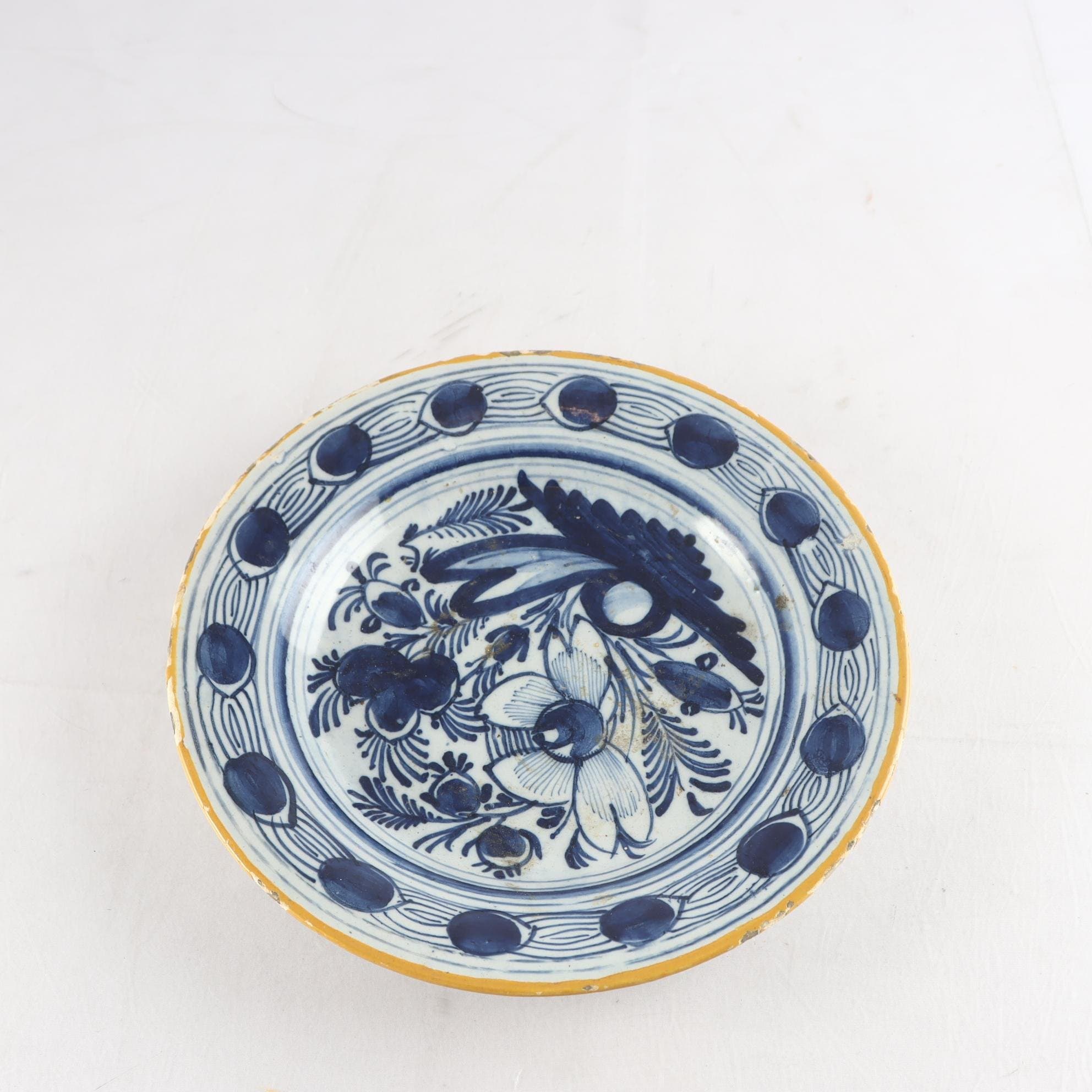 Tallrik, fajans, Holland, 1700/1800-tal
