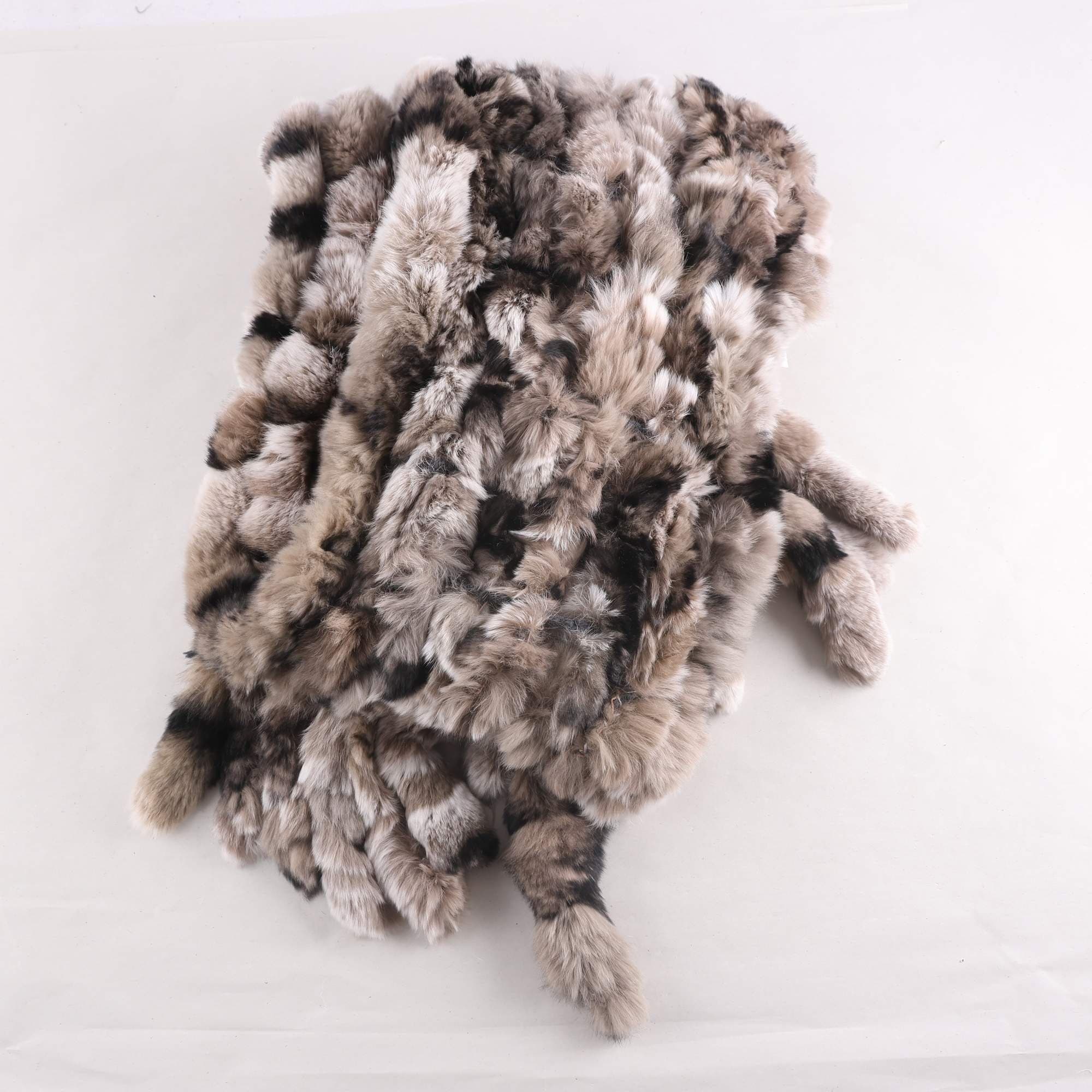 Pälshalsduk, Hollies, 100% rex rabbit fur
