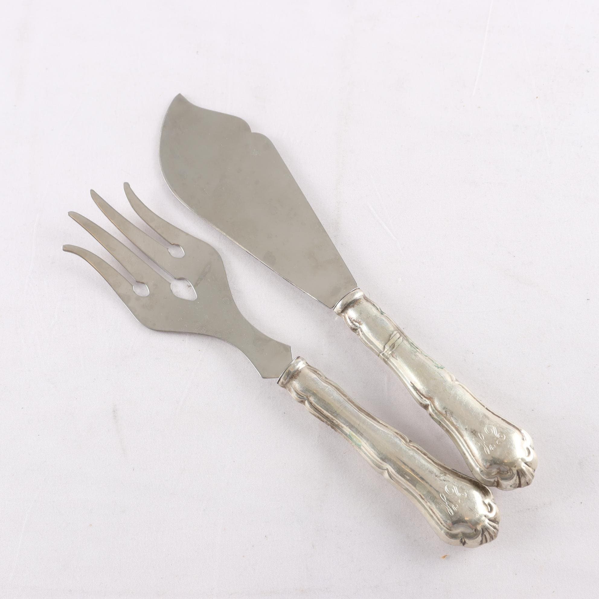 Tårtbestick, silver, 830, rostfritt stål, 18/8, Alto Koskinen, Finland